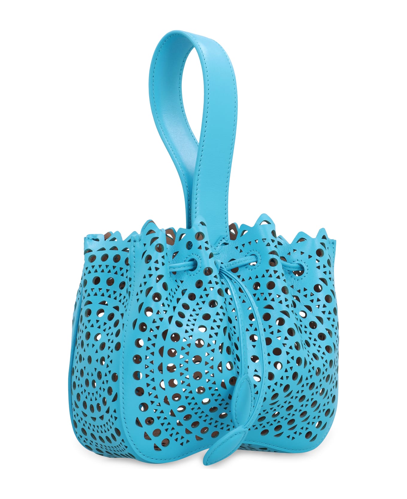 Alaia Rose Marie Leather Handbag - blue
