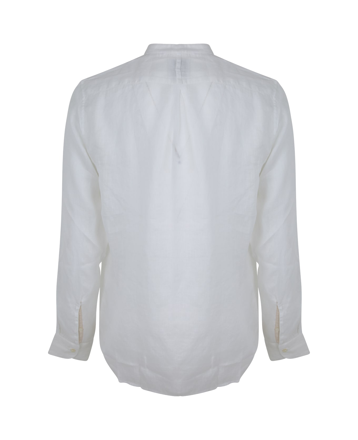 DNL Korean Neck Shirt - White