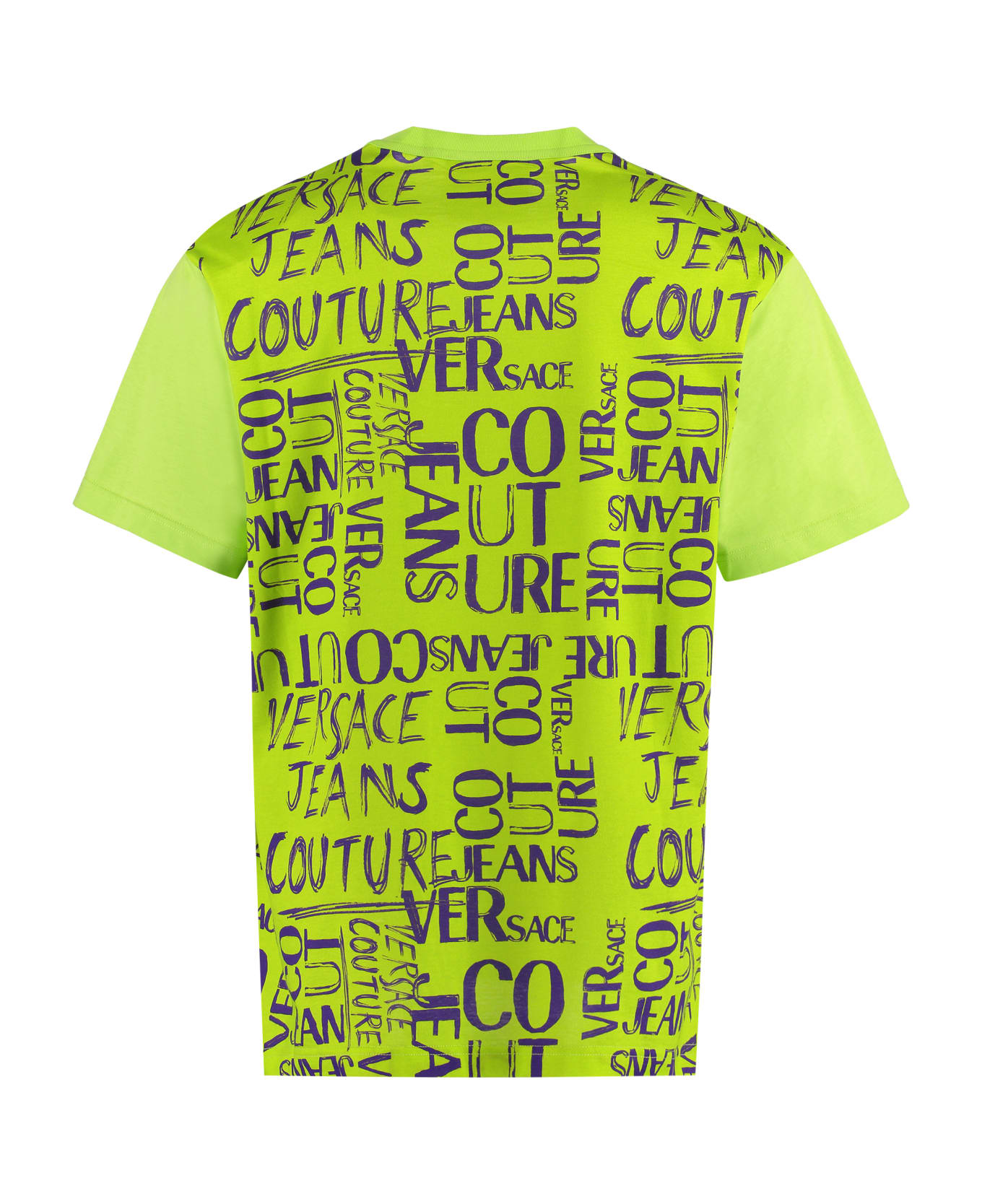 Versace Jeans Couture Printed Cotton T-shirt - green