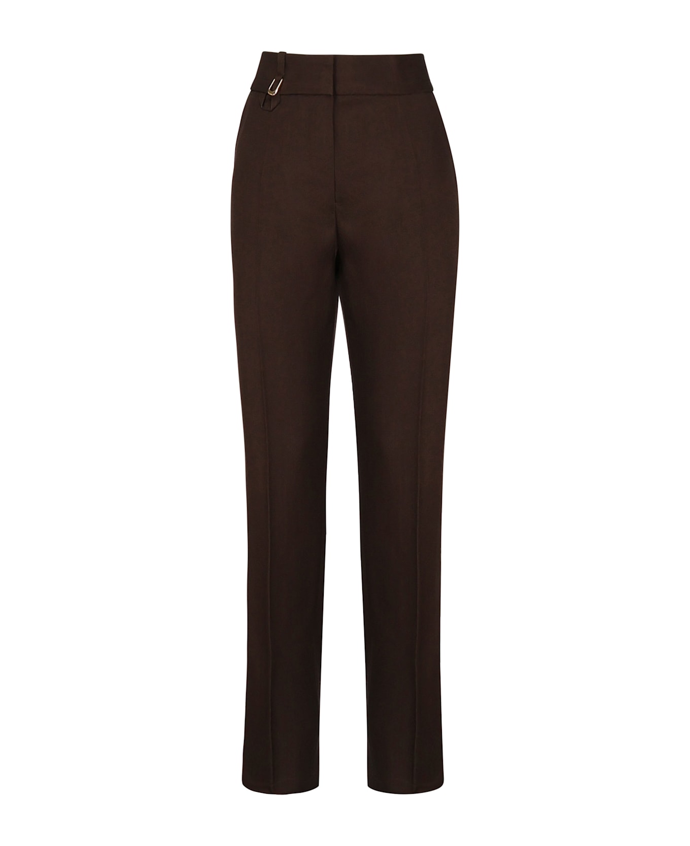 Jacquemus Tibau Trousers - DARK BROWN