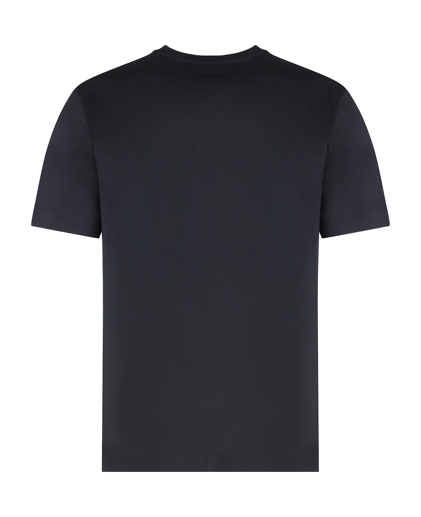 Zegna Cotton Crew-neck T-shirt - Black