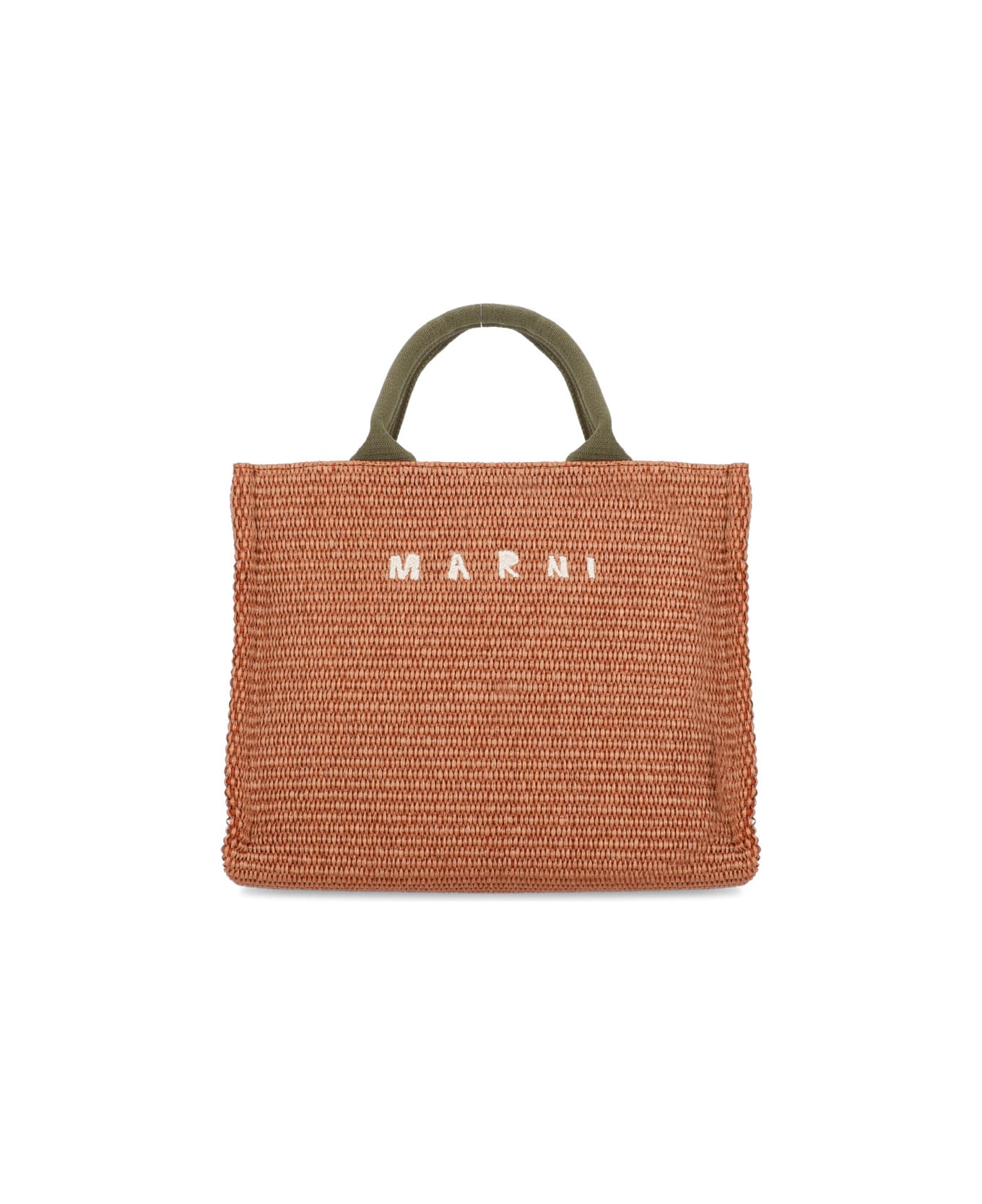 Marni Rafia Shopping Bag - Brown トートバッグ