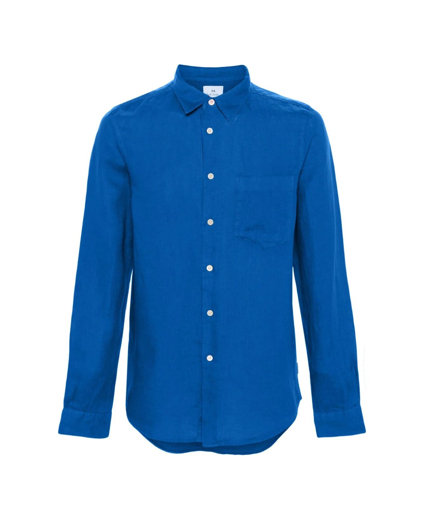 PS by Paul Smith Mens Ls Tailored Fit Shirt - Blues