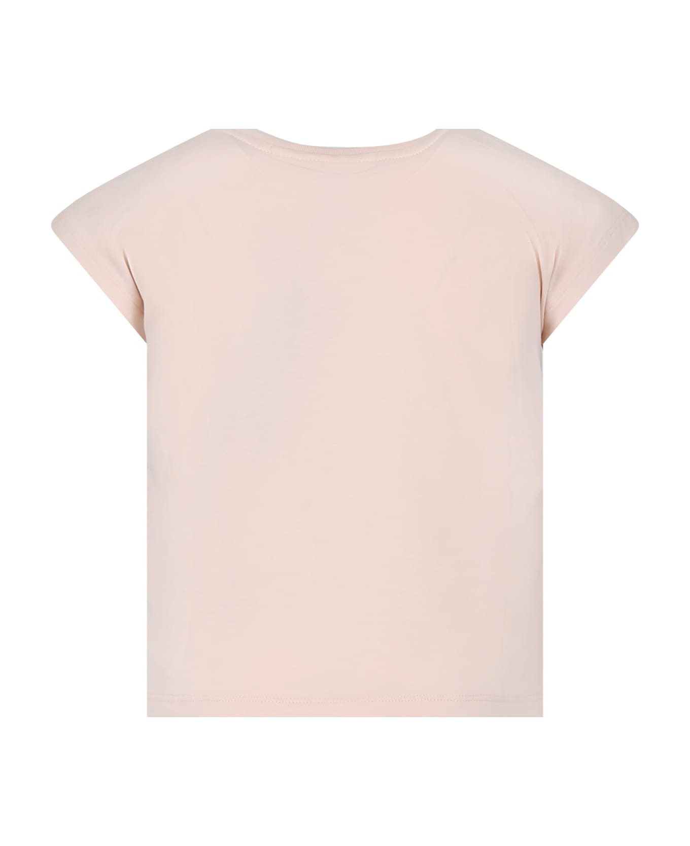 Molo Pink T-shirt For Girl - Pink Tシャツ＆ポロシャツ