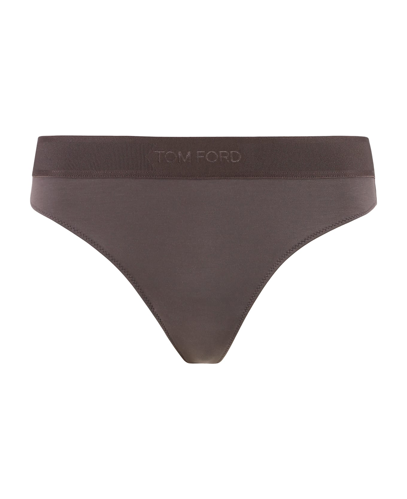 Tom Ford Slip With Logoed Elastic Band - brown