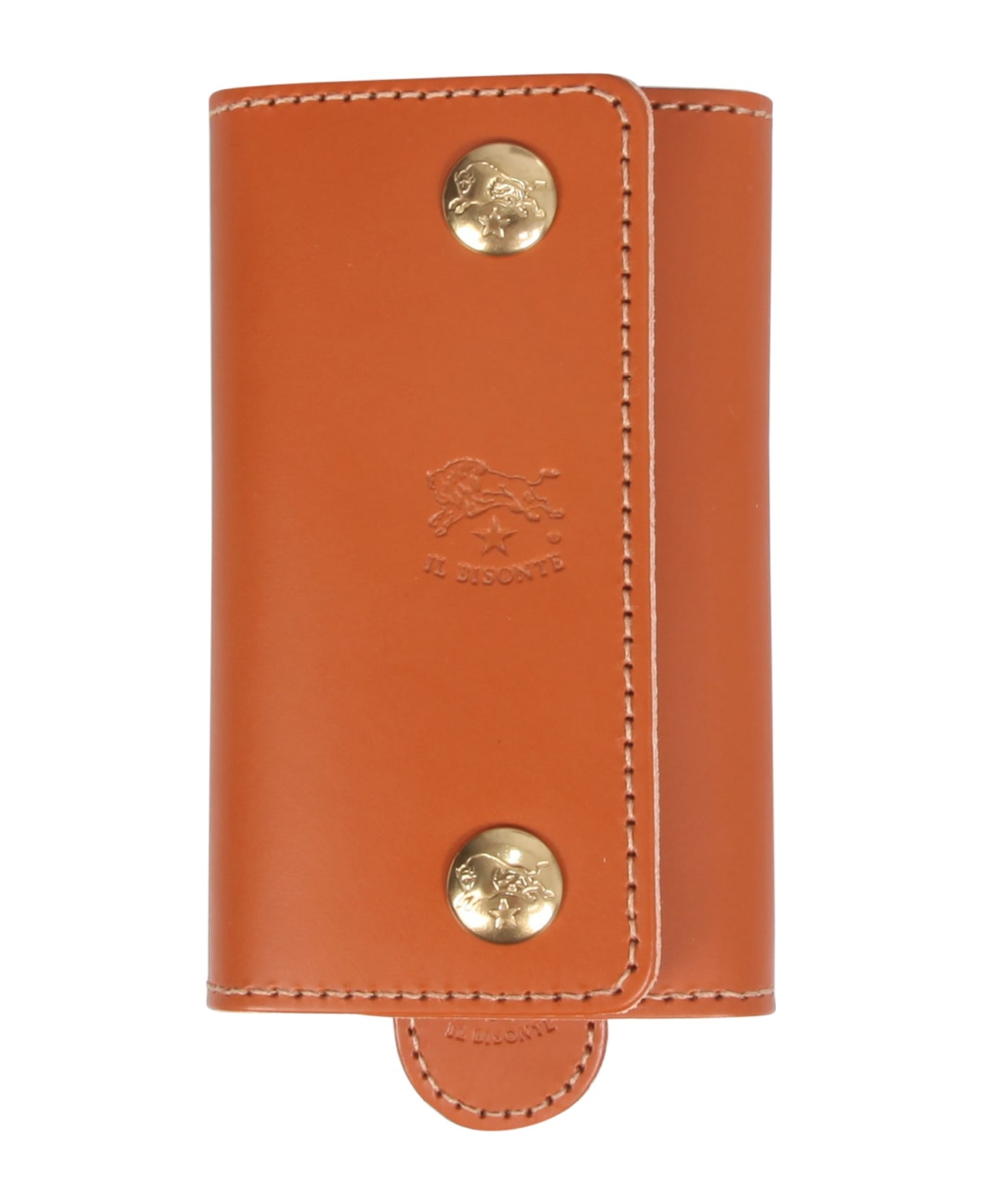 Il Bisonte Leather Key Ring - CUOIO
