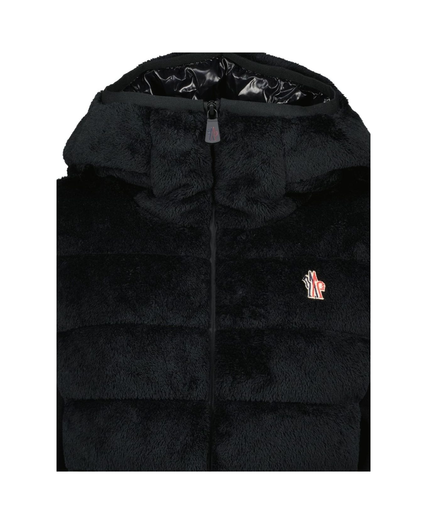 Moncler Grenoble Zip-up Polartec Jacket - Black