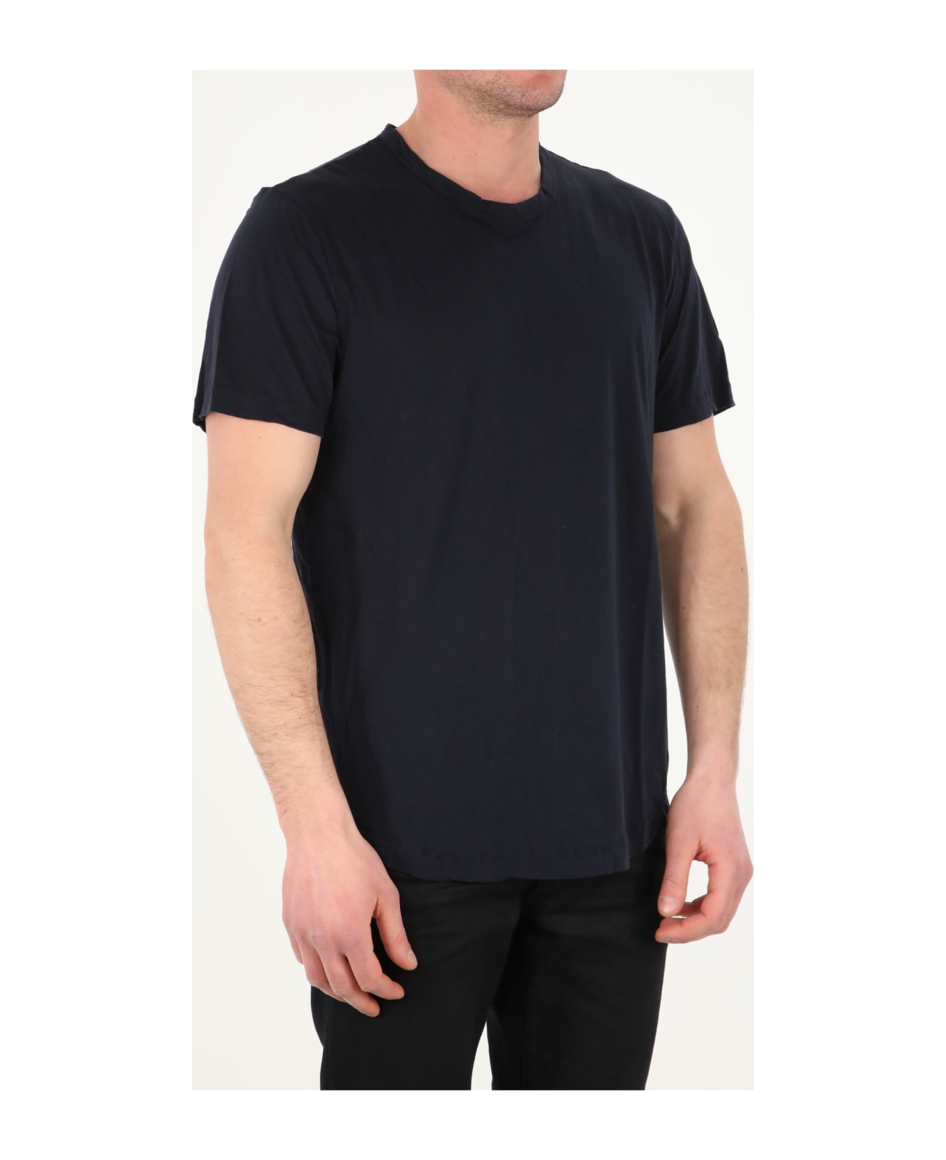 James Perse Blue Cotton T-shirt - BLUE