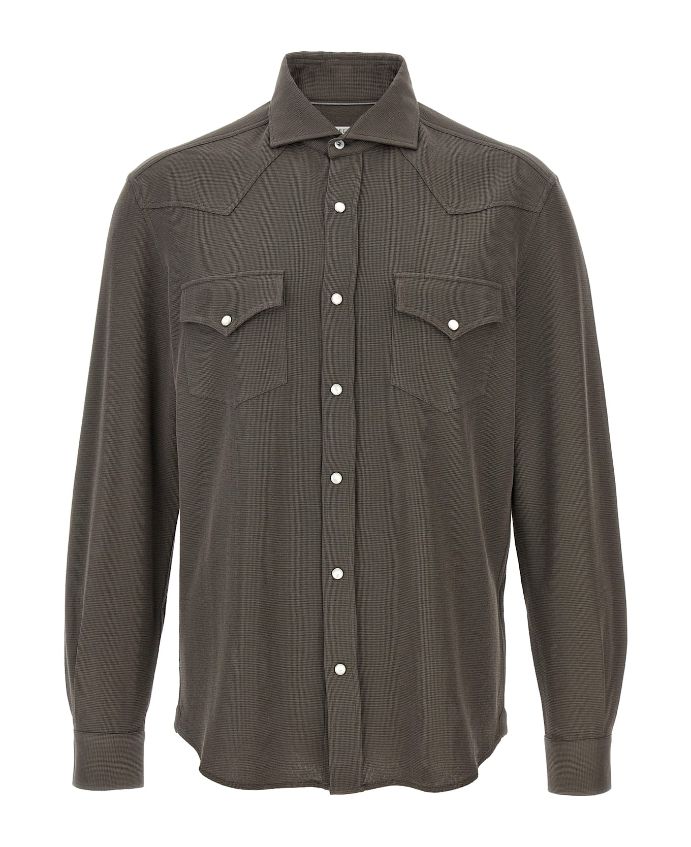 Brunello Cucinelli Silk Shirt - Brown