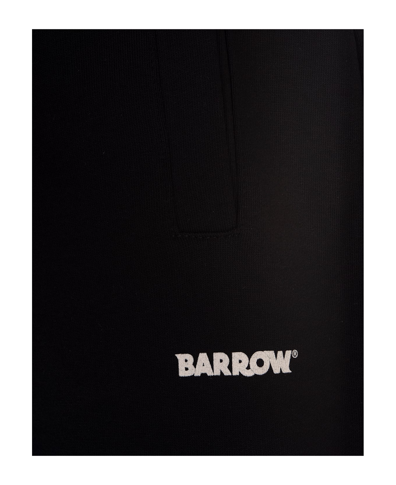 Barrow Bermuda In Fleece Iconic - Black