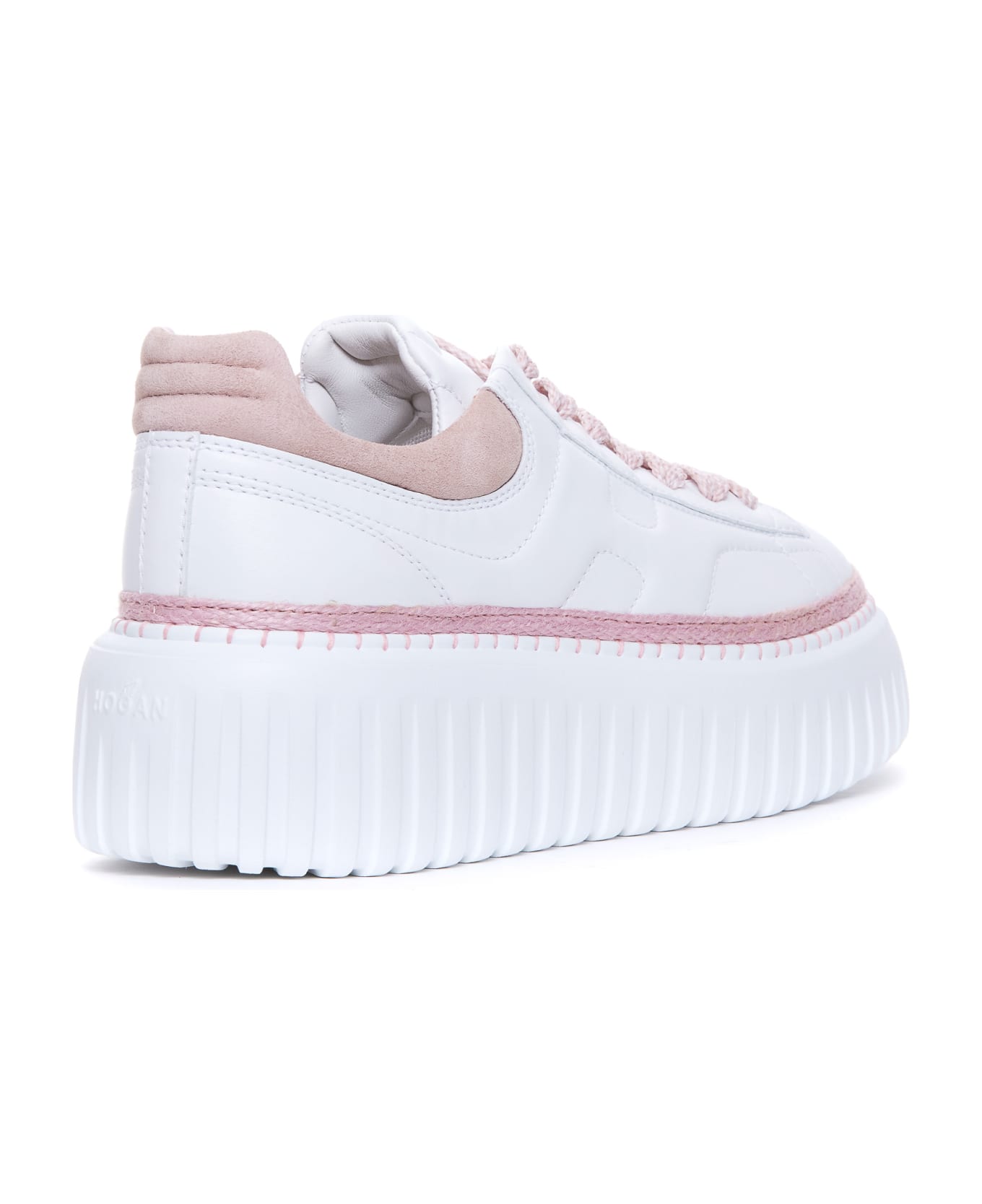 Hogan H-stripes Sneakers - Esr Bianco + Rosa
