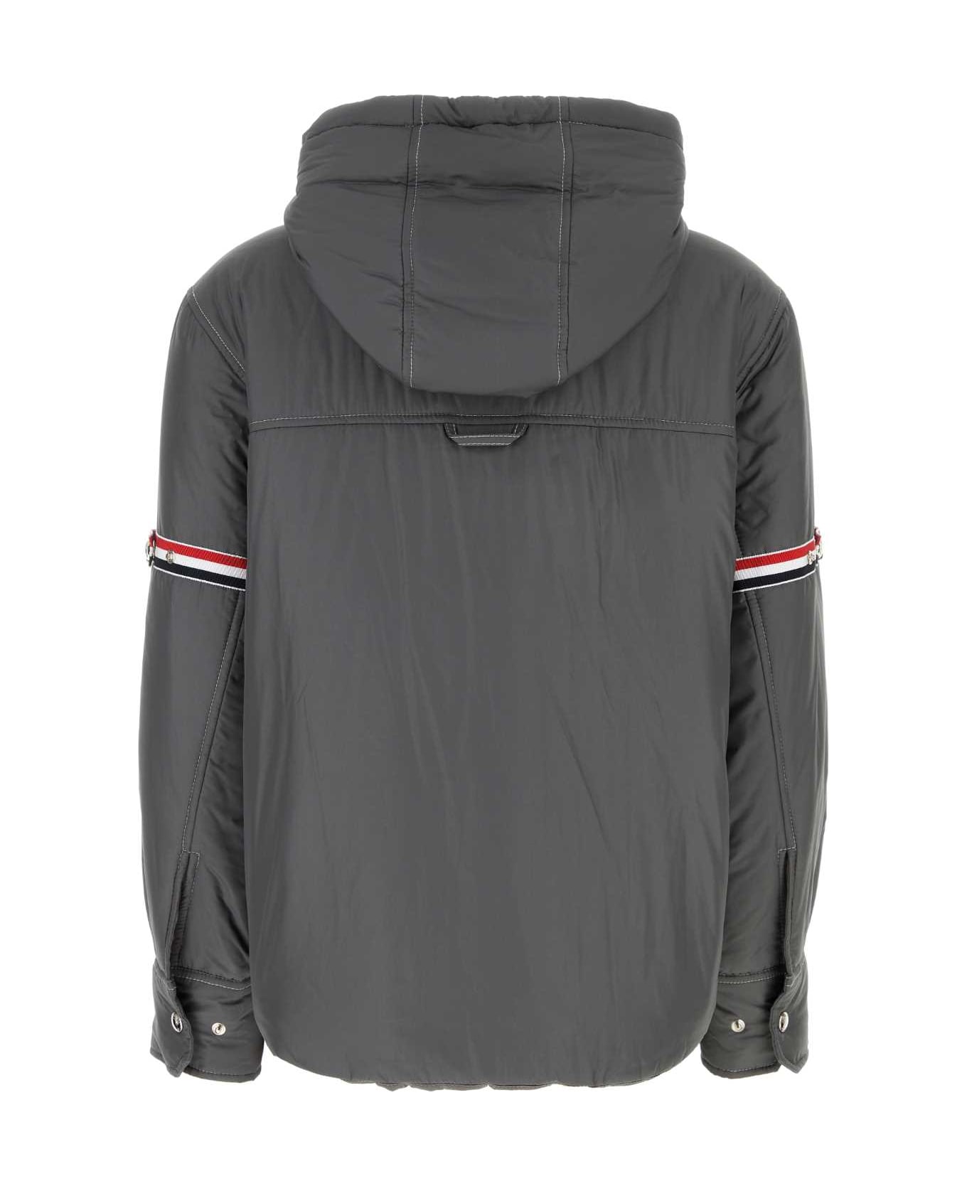 Thom Browne Dark Grey Polyester Down Jacket - DARKGREY