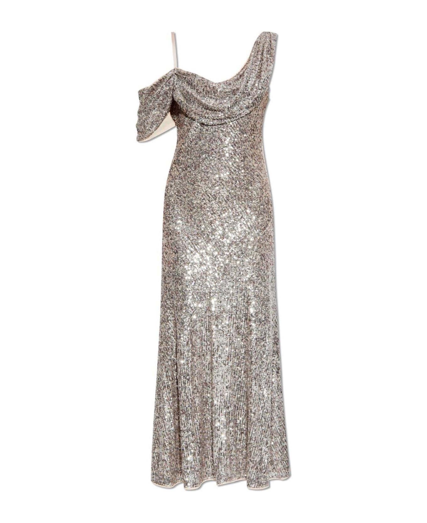 Diane Von Furstenberg Joaquin Sequin Embellished Maxi Dress - GREY