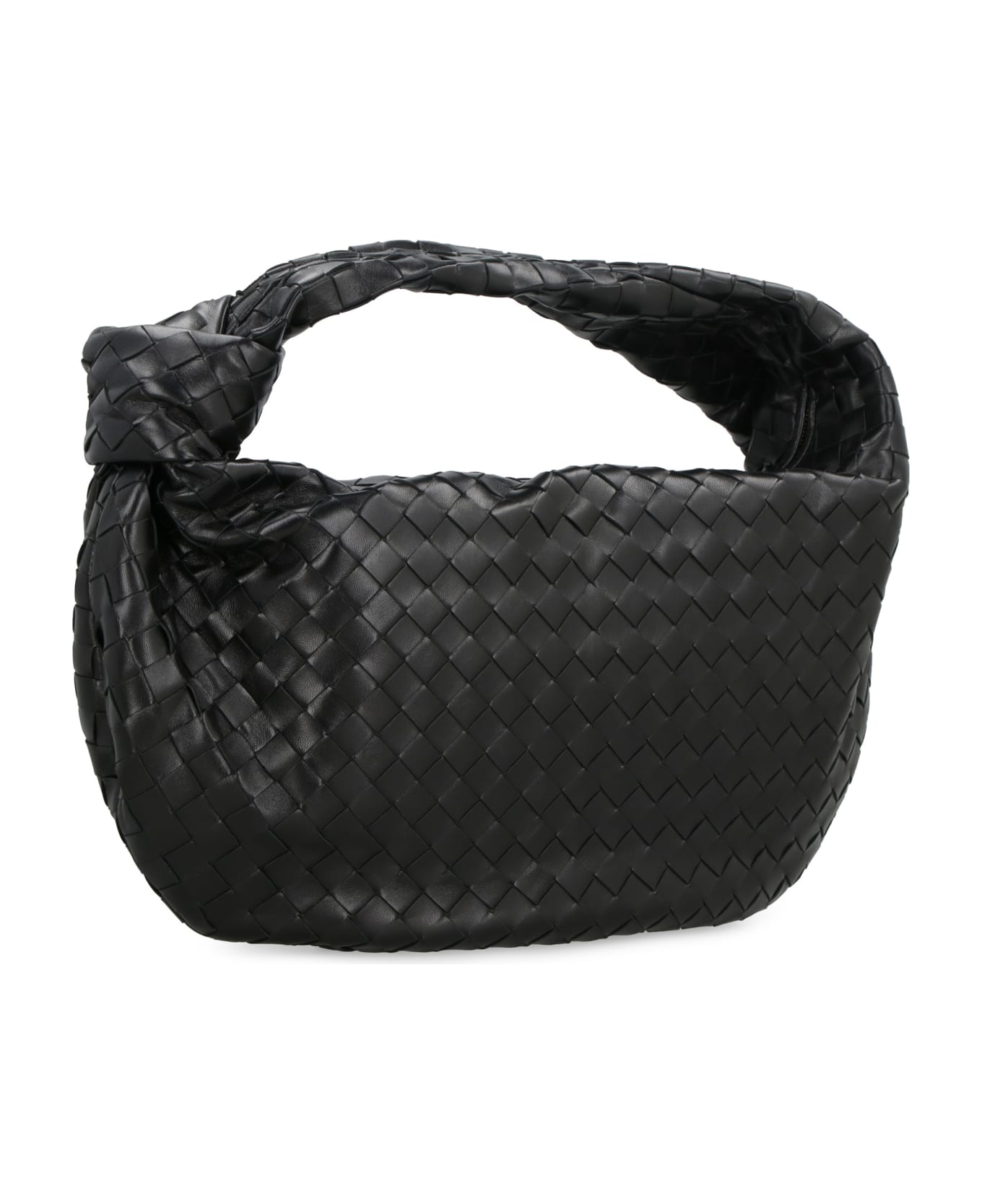 Bottega Veneta Jodie Leather Handbag - BLACKGOLD