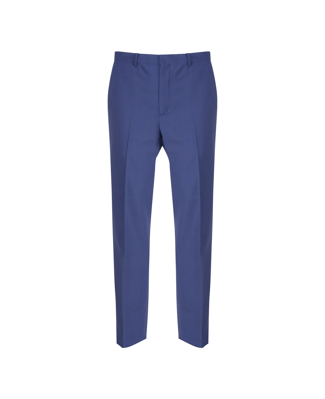Calvin Klein Elegant Wool Blended Trousers - Slate blue ボトムス