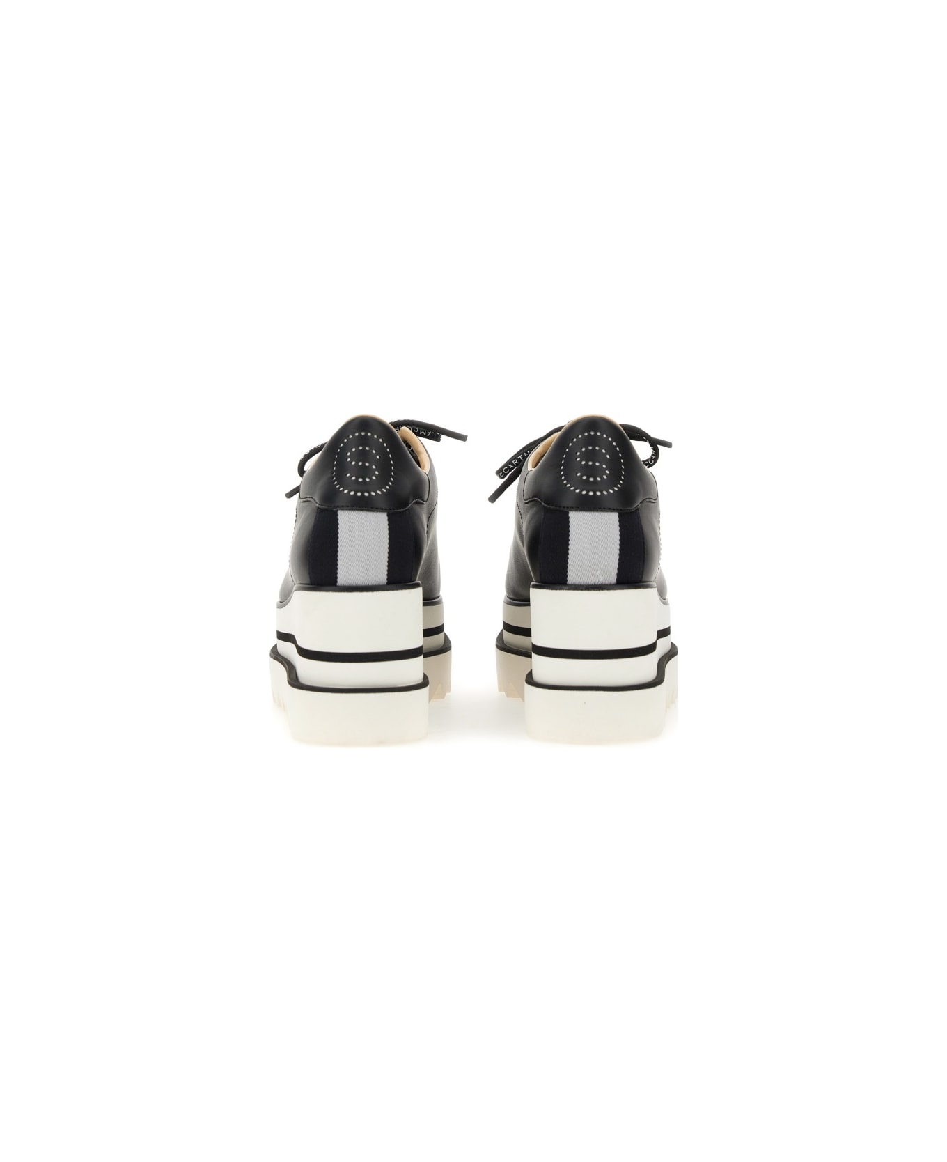 Stella McCartney Stringata Con Zeppa "elyse" - BLACK