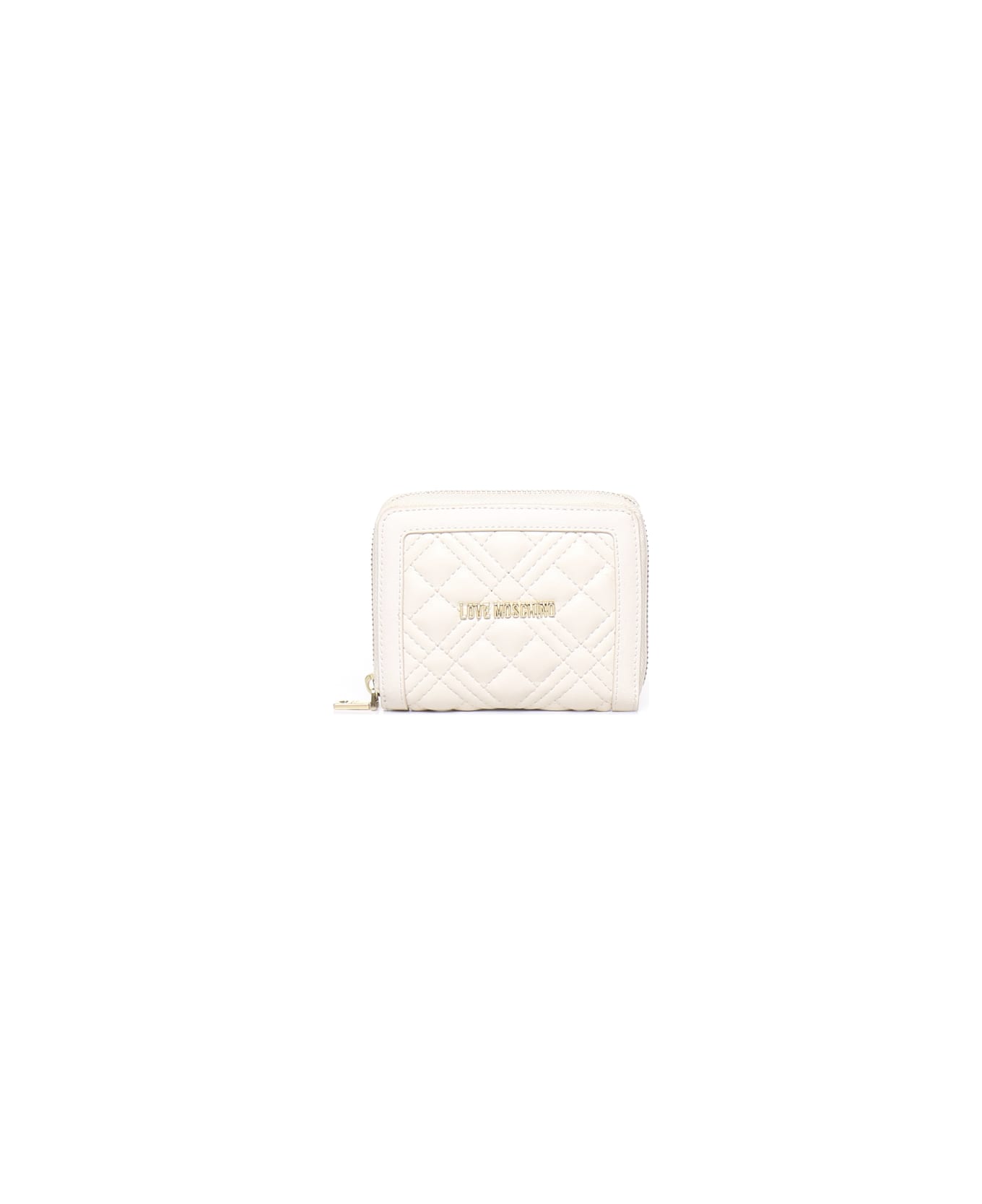 Love Moschino Bi-fold Wallet - Ivory