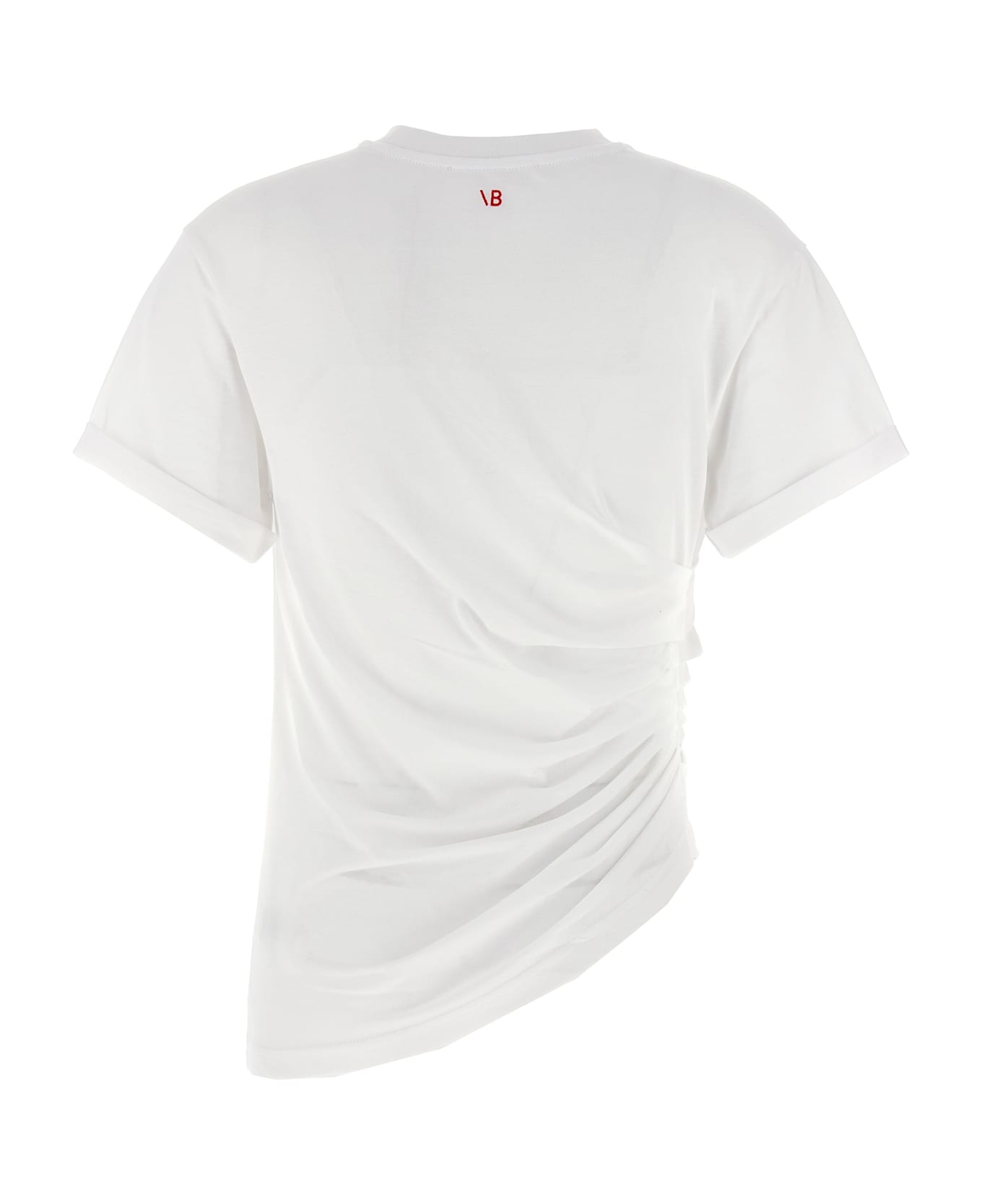 Victoria Beckham 
gaathered
 T-shirt - White