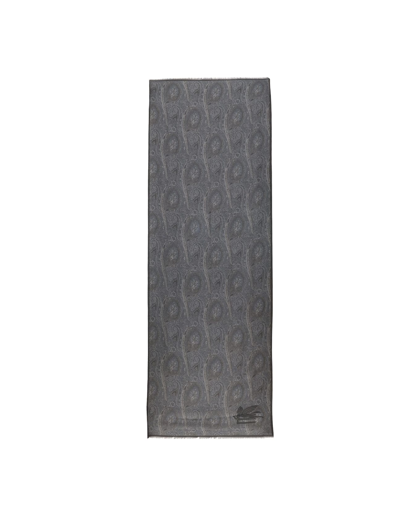 Etro Paisley Print Scarf - Grey スカーフ