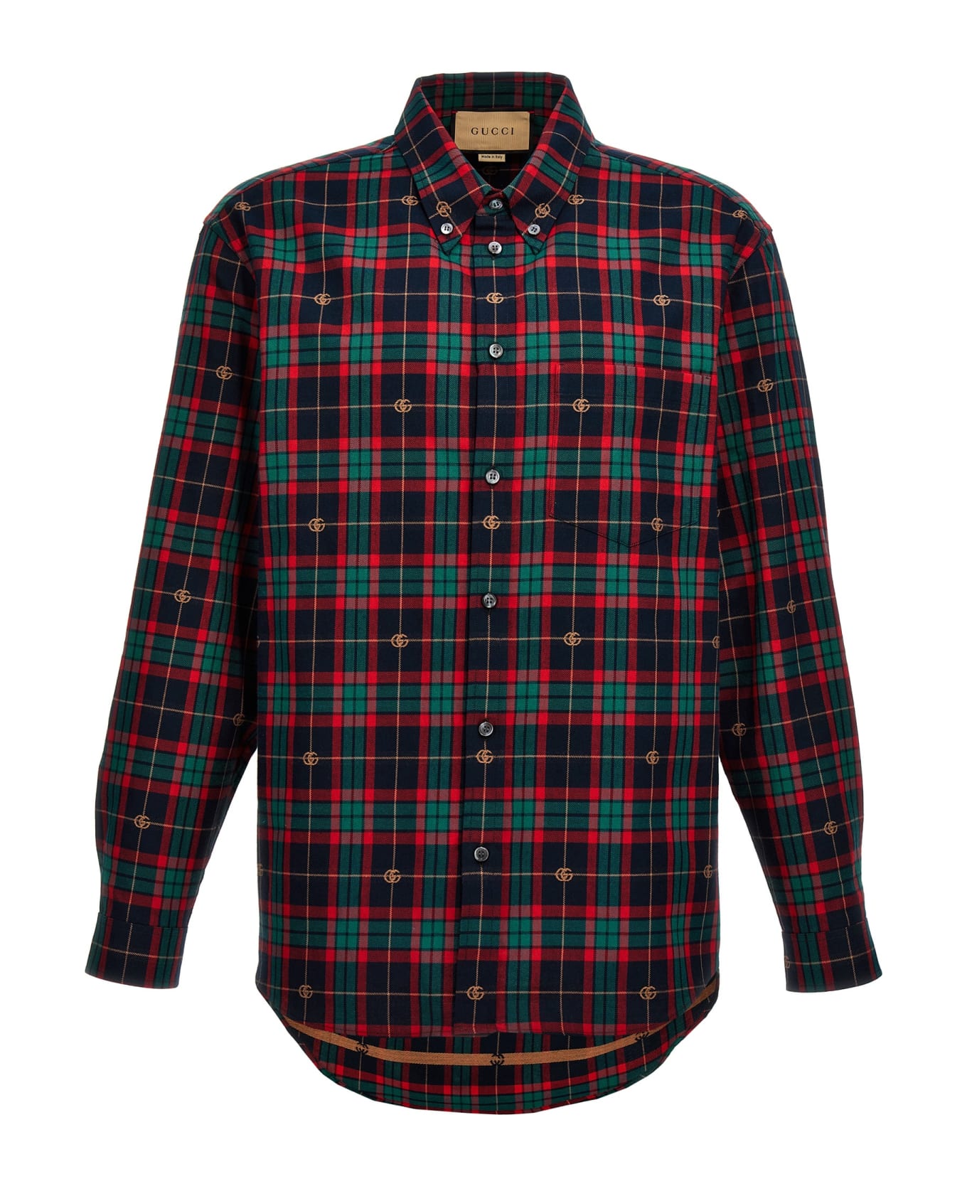 Gucci 'gg' Tartan Shirt - Multicolor