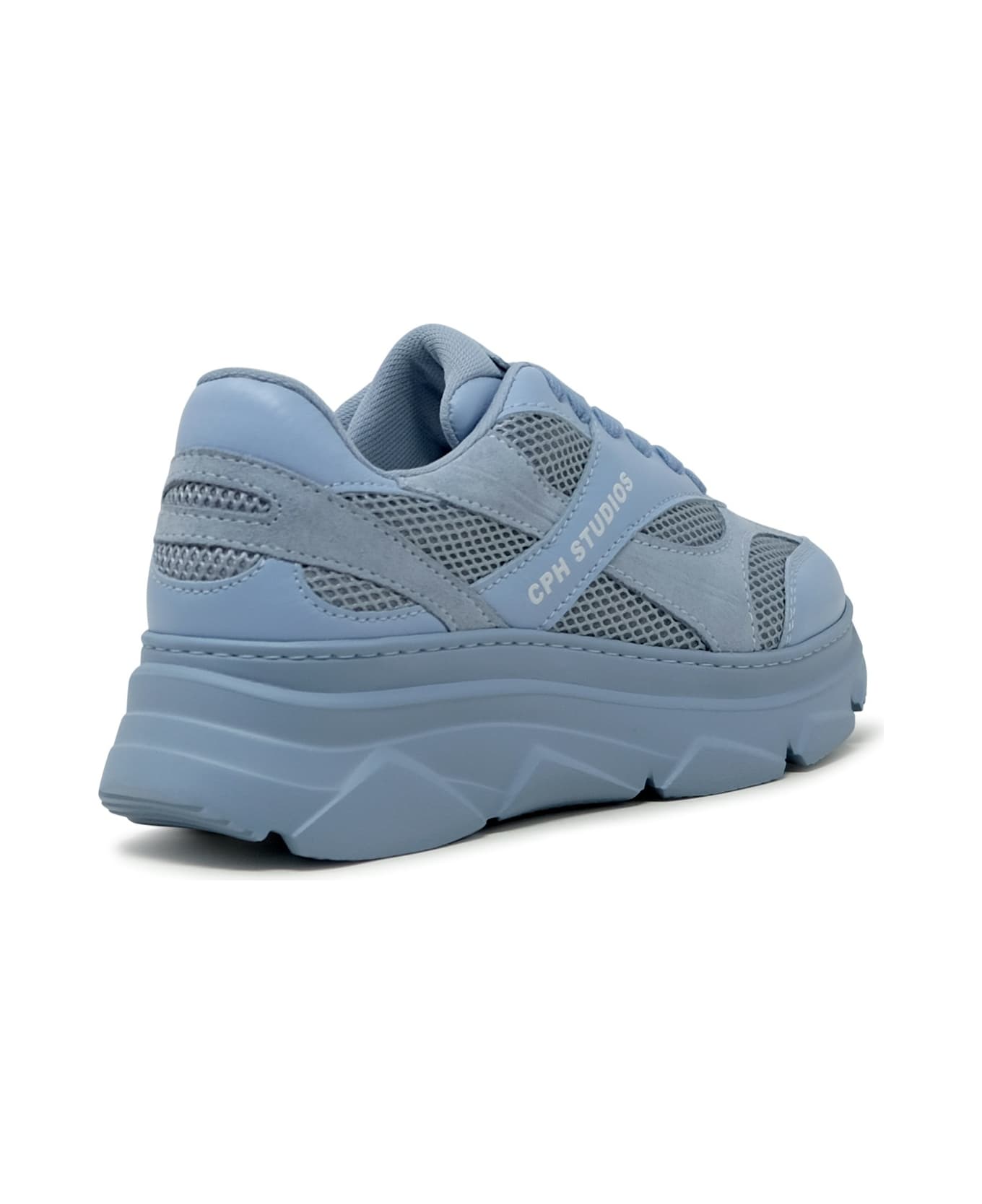 Copenhagen Light Blue Leather/suede Sneakers - LIGHT BLUE