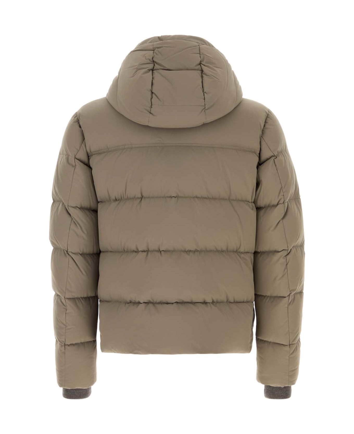 Moorer Cappuccino Nylon Blend Alarick Down Jacket - NUT