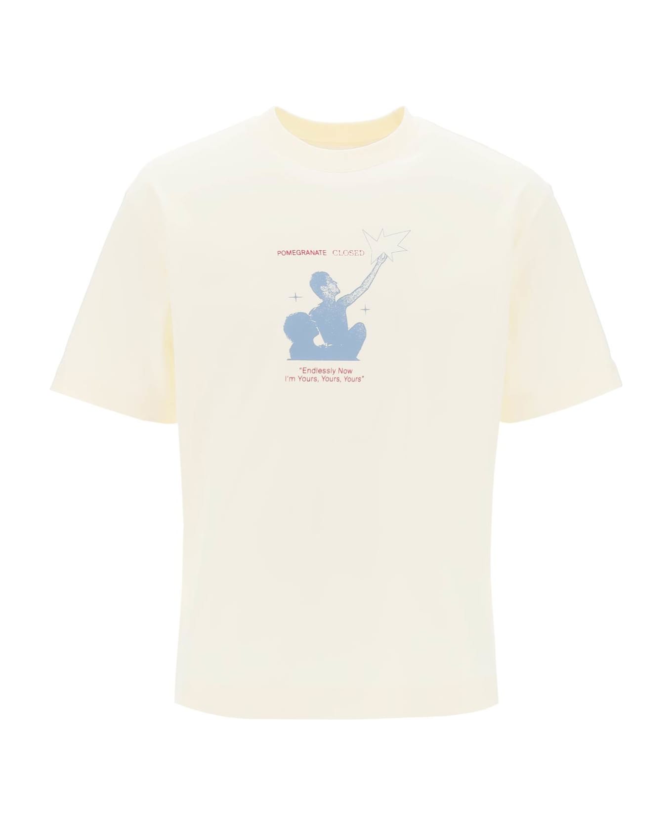 Closed T-shirt With Graphic Print - IVORY (White) シャツ