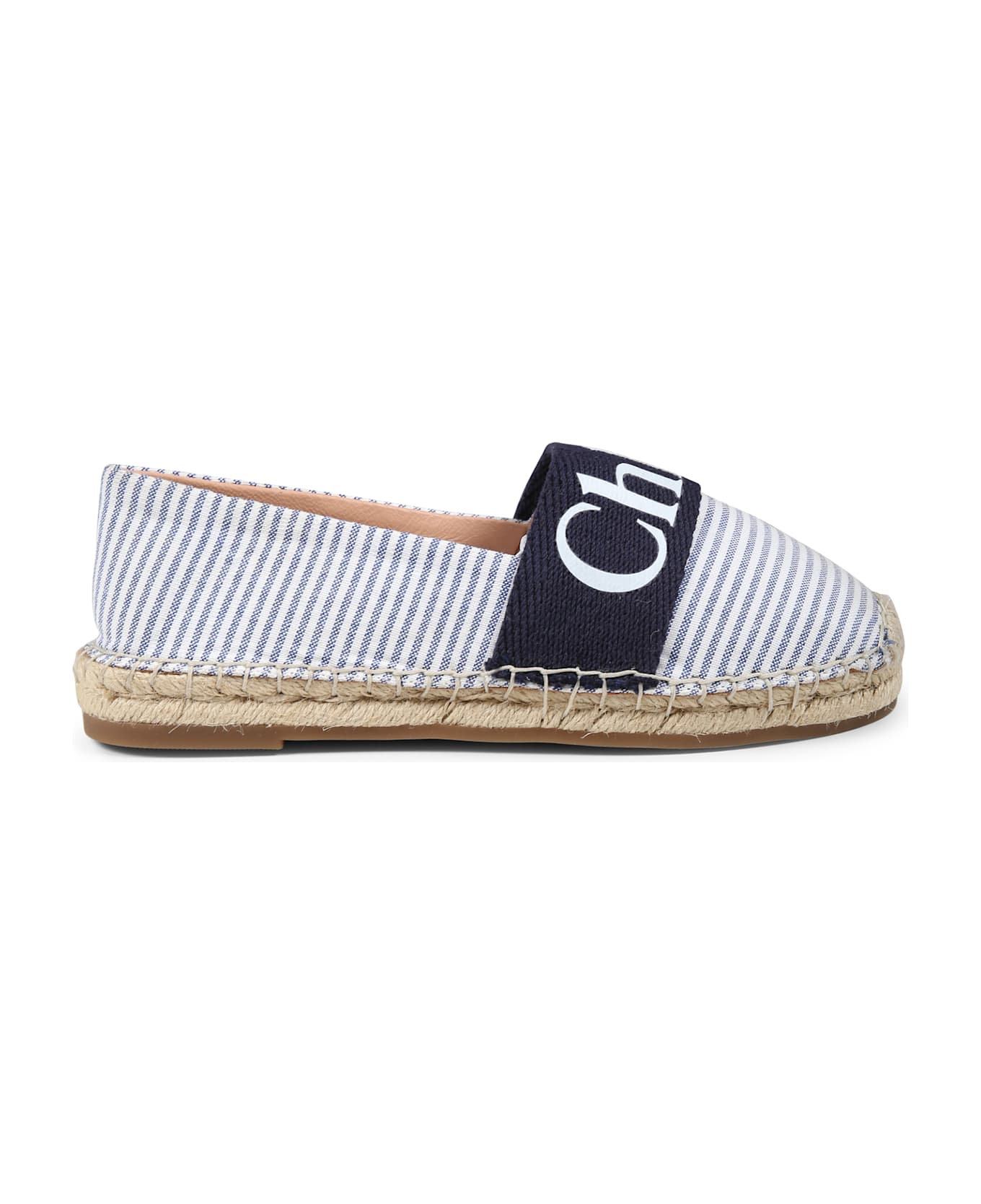 Chloé Blue Espadrilles For Girl With Logo - Blue