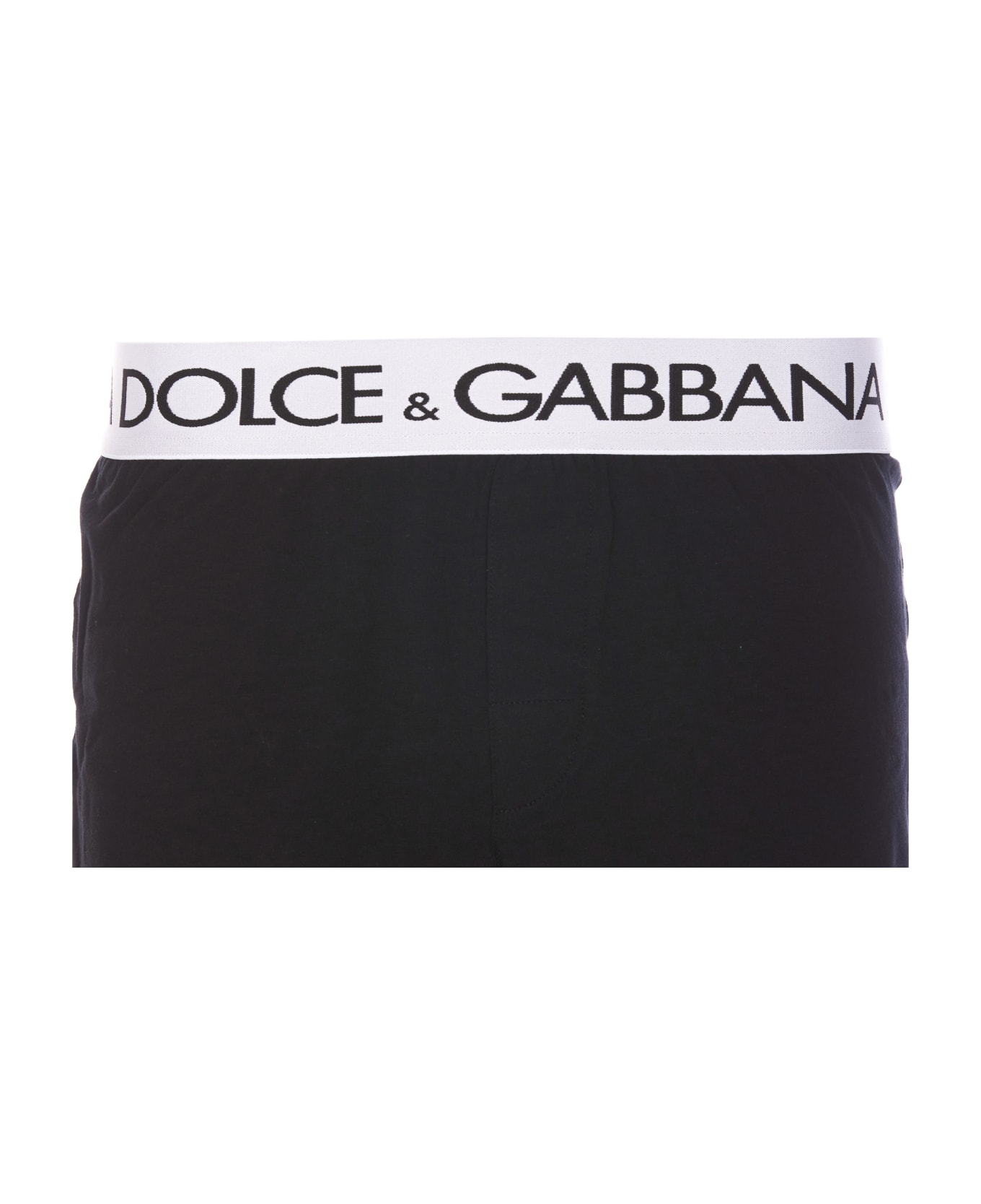 Dolce & Gabbana Logo Long Boxer - Black