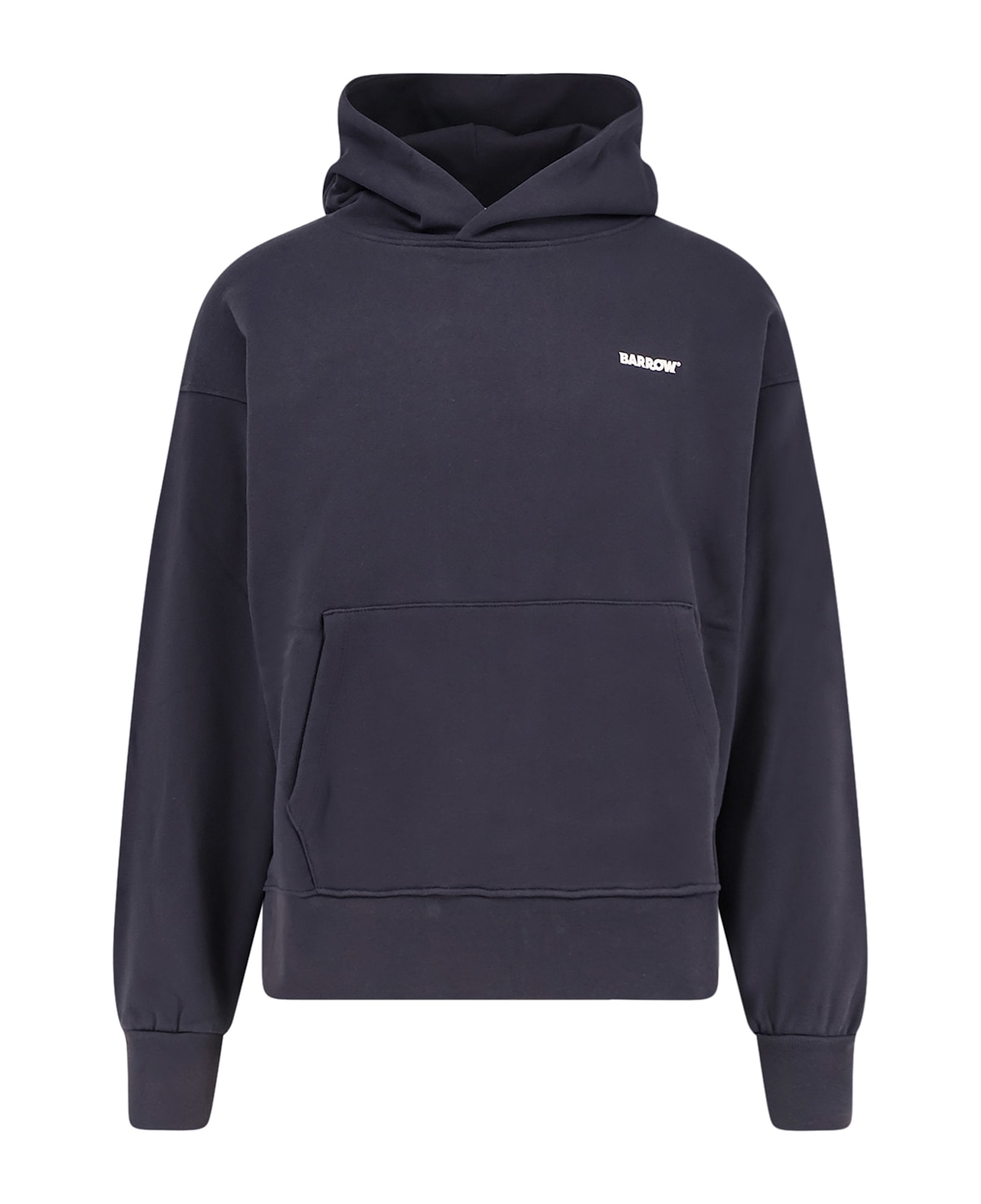 Barrow Cotton Hooded Sweatshirt - GREY