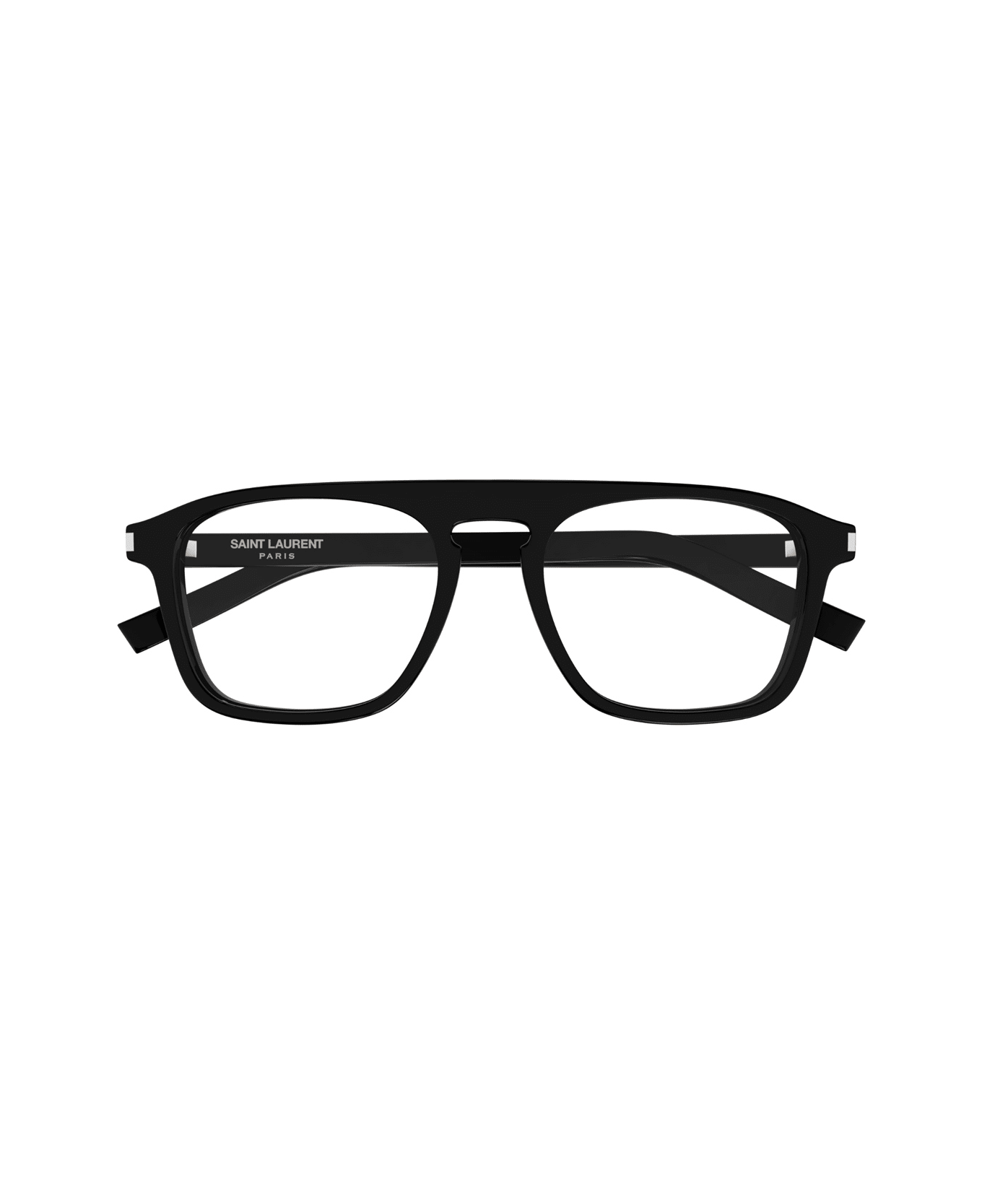 Saint Laurent Eyewear Saint Laurent Sl 157 Linea Corner Angle 010 Black Transparent Glasses - Nero