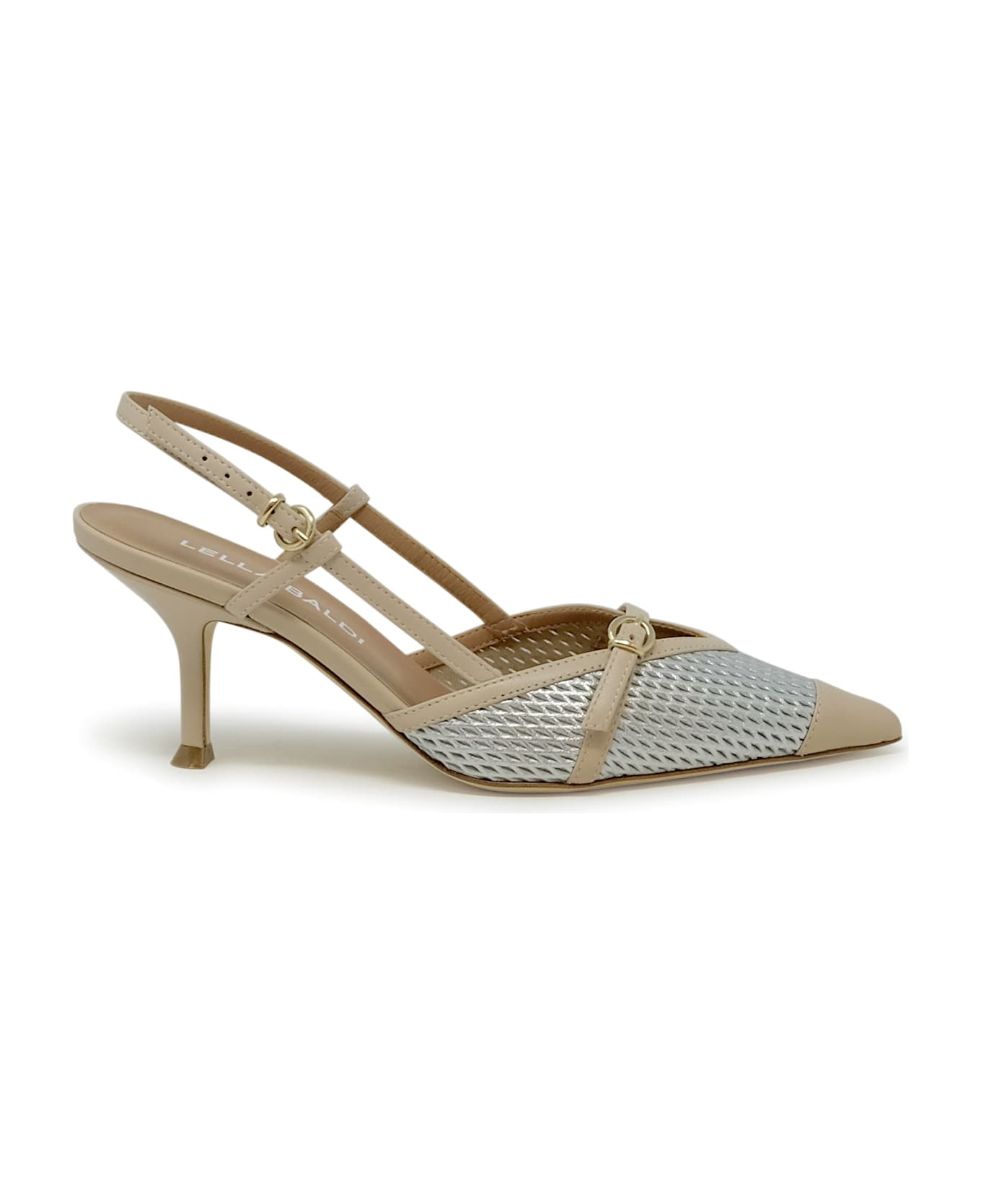 Lella Baldi Leather Sandals - SILVER