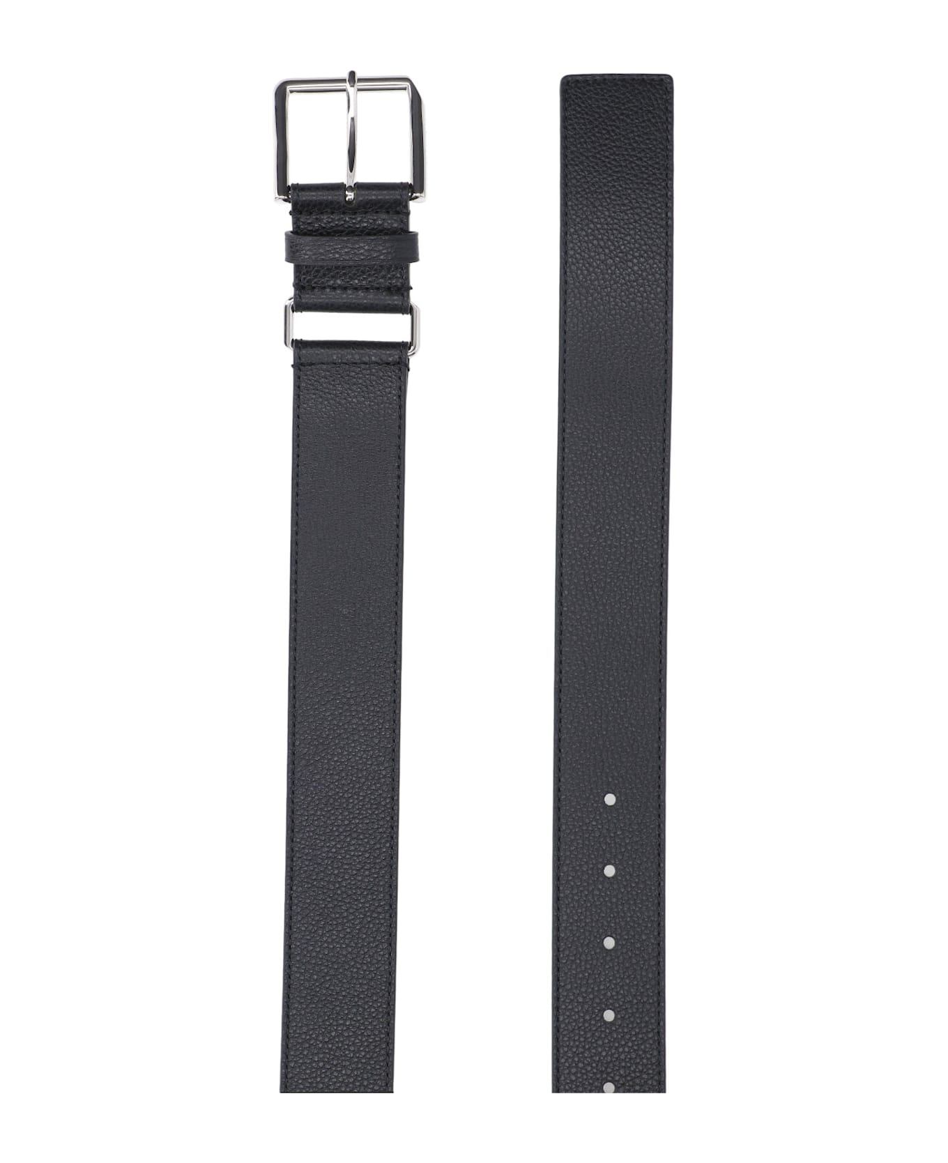 Givenchy Hammered Leather Belt - Black