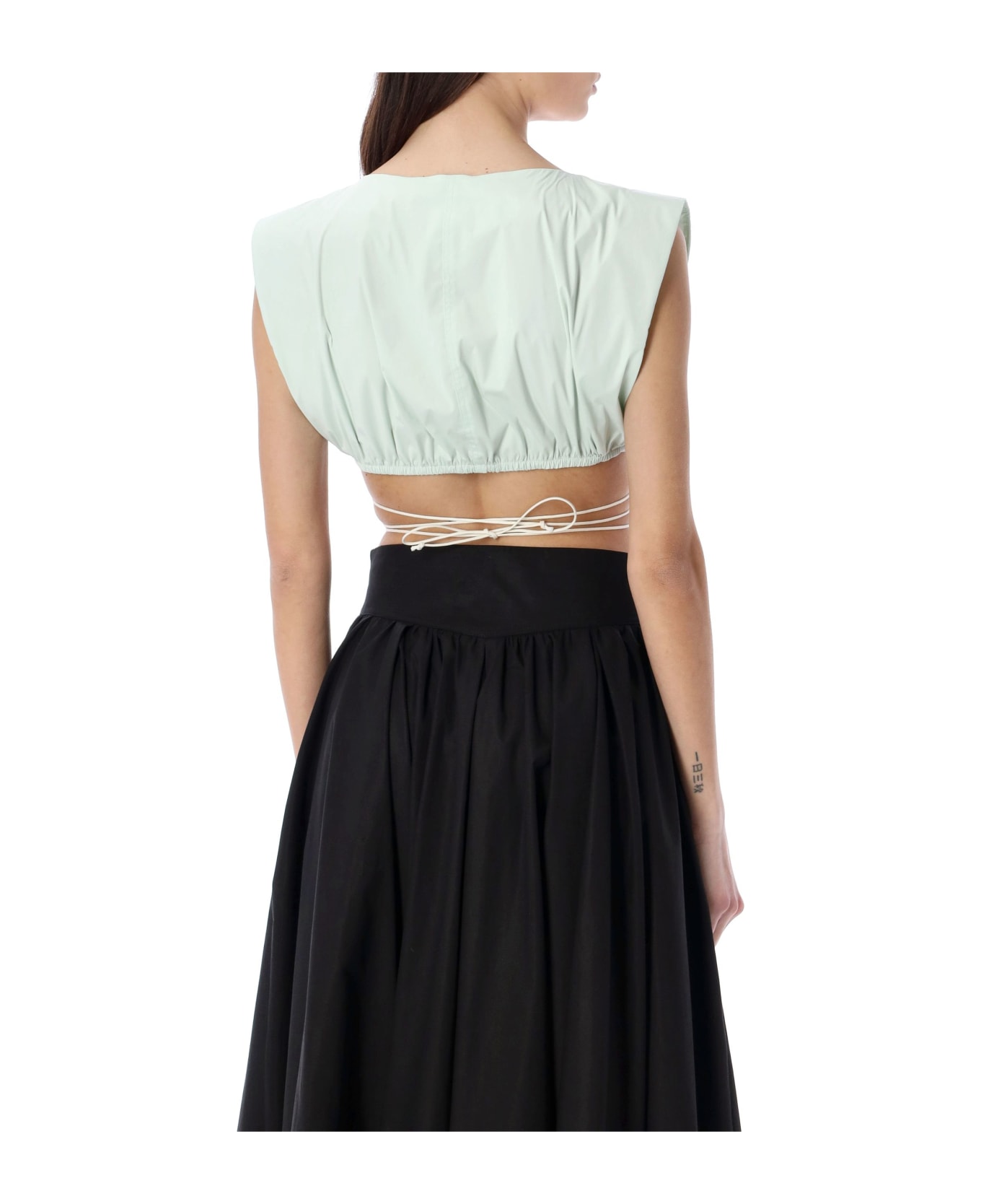 Philosophy di Lorenzo Serafini Cropped Top - LIGHT GREEN