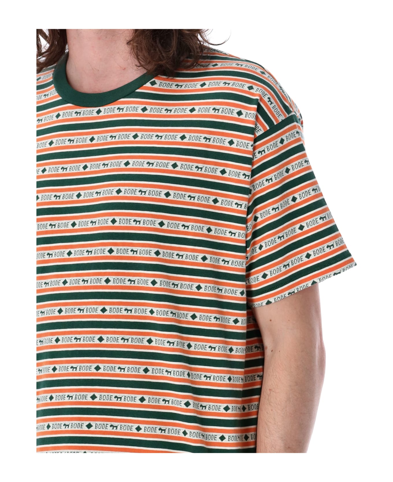 Bode Scottie Jacquard T-shirt - GREEN