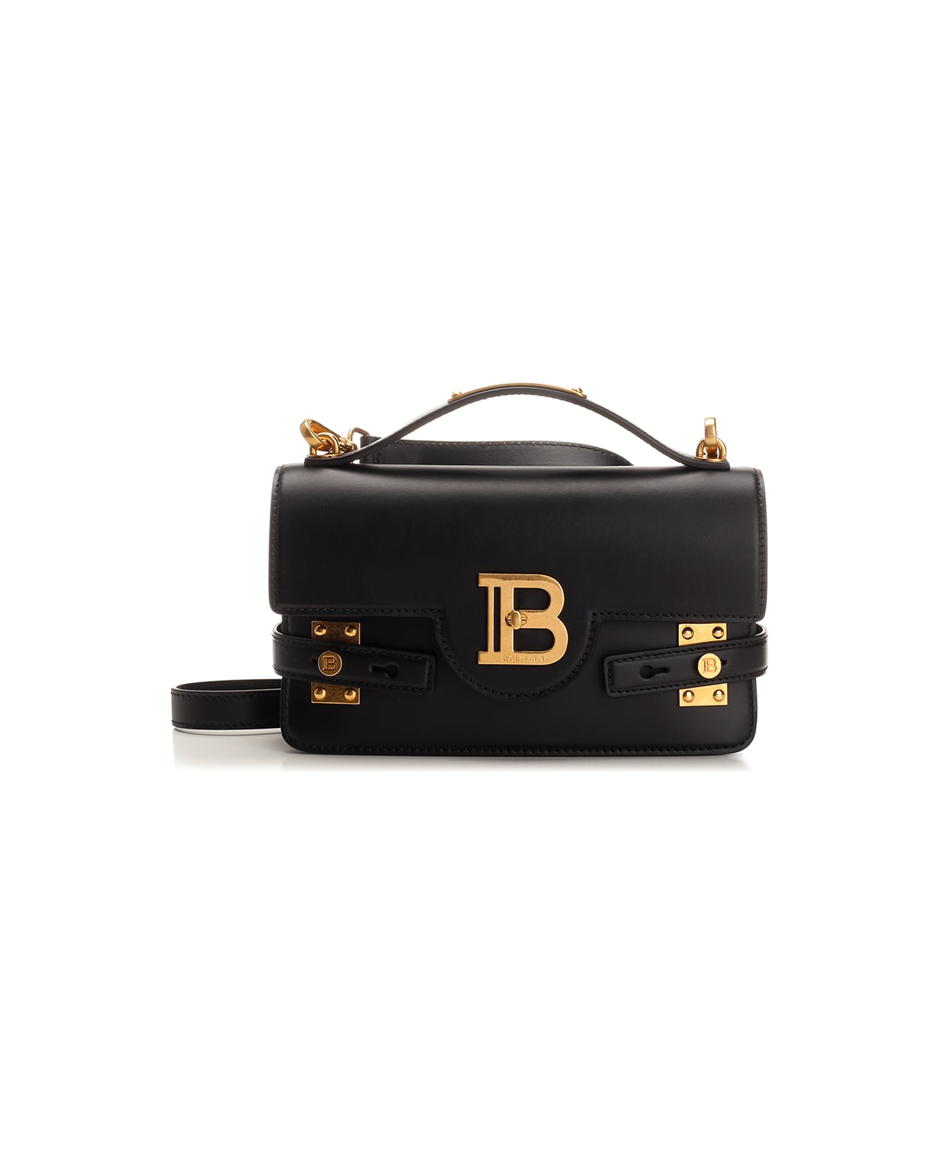 Balmain B-buzz 24 Leather Bag - Pa Noir