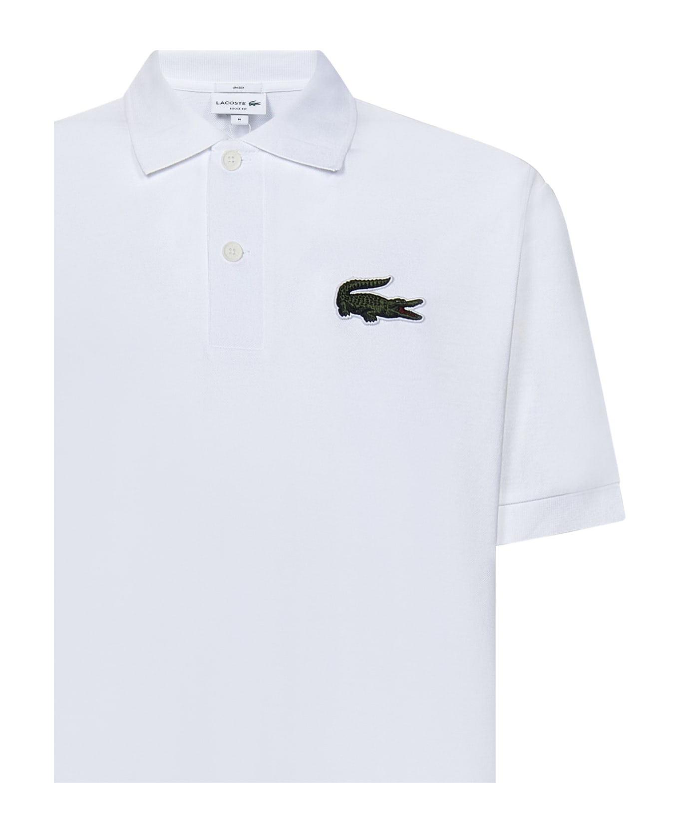 Lacoste Original Polo with L.12.12 Loose Fit Polo with Shirt - White