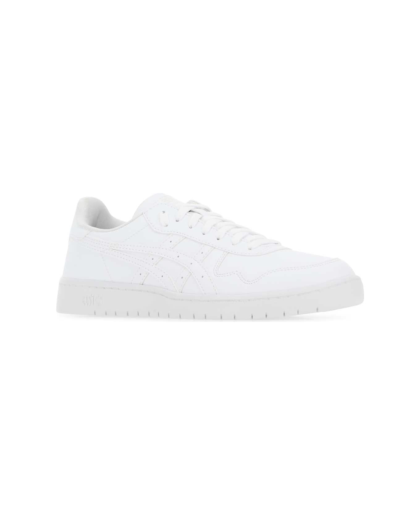 Comme des Garçons Shirt White Leather Japan Sneakers - WHITE