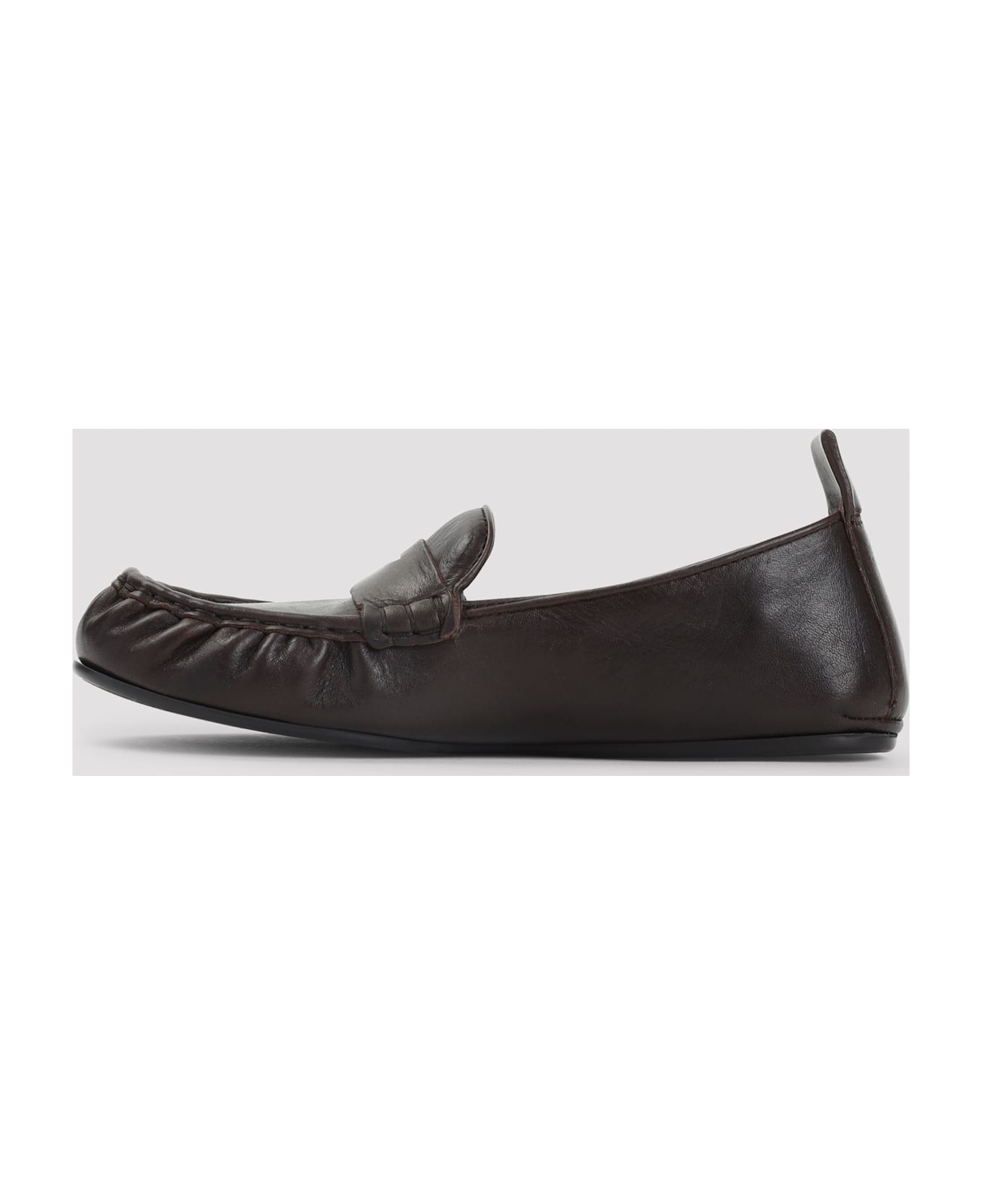 Acne Studios Nappa Leather Loafers - Adm Dark Brown