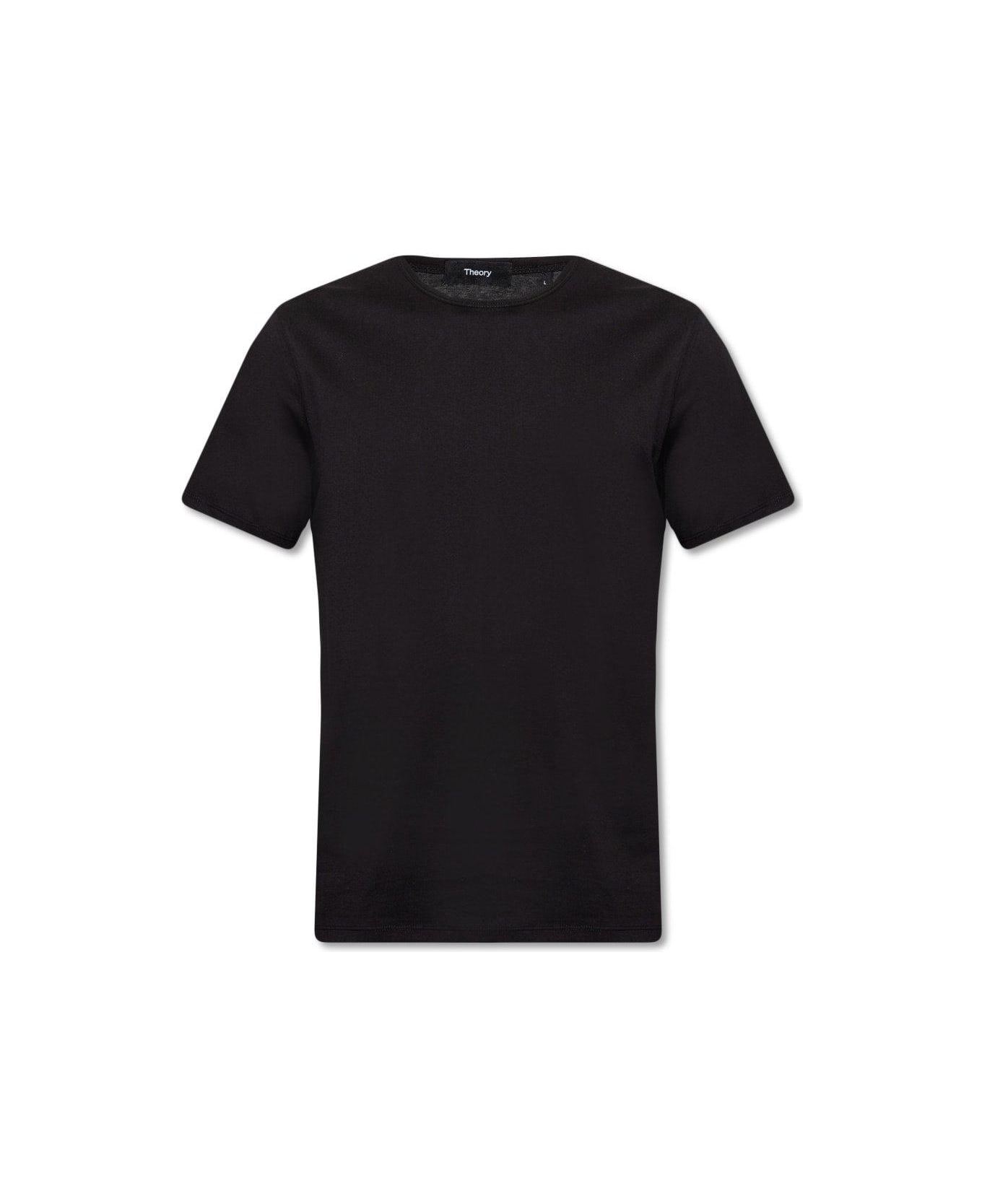 Theory Precise Short-sleeved Crewneck T-shirt - Black