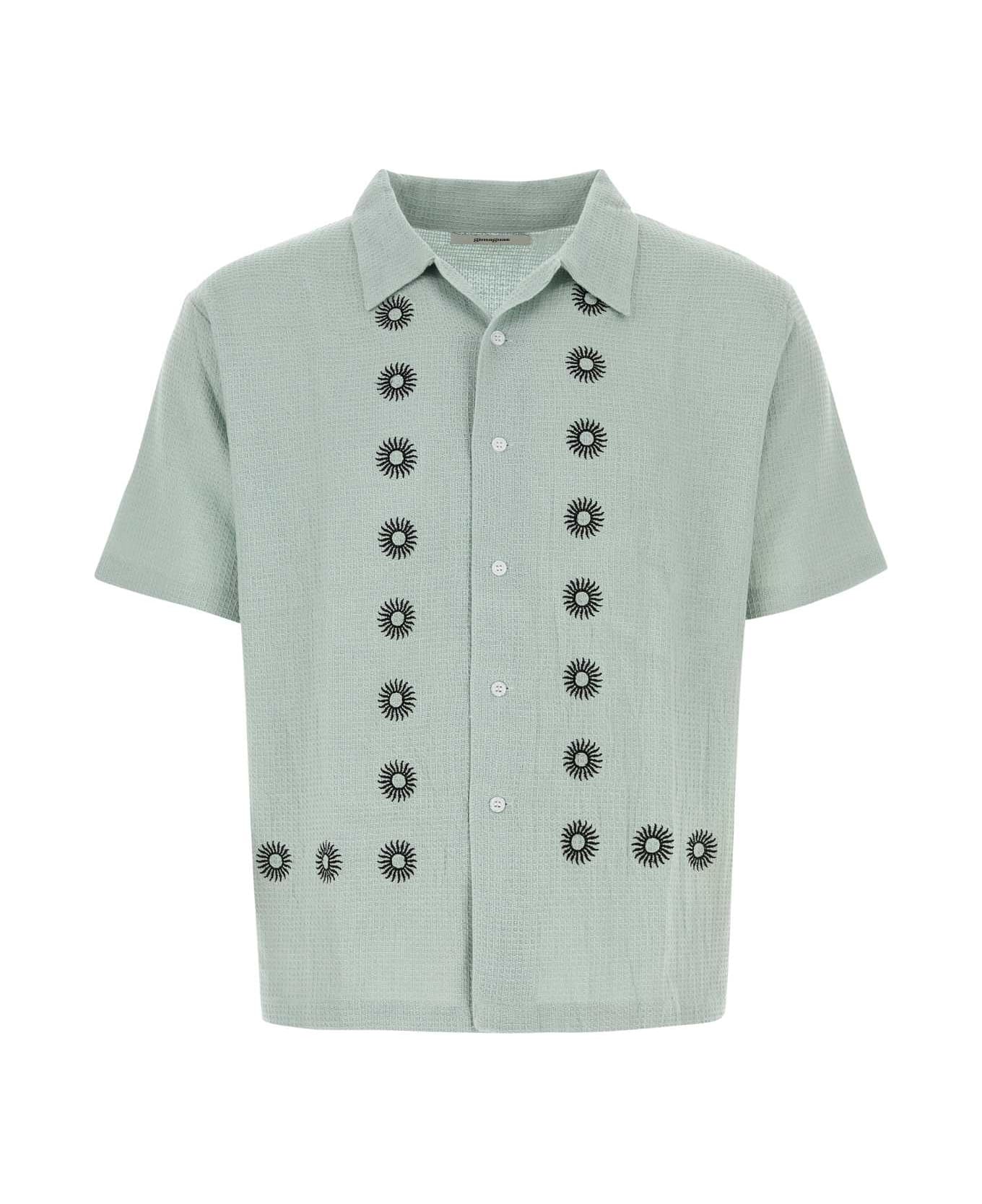 Gimaguas Sage Green Cotton Sunny Shirt - GREYBLACK