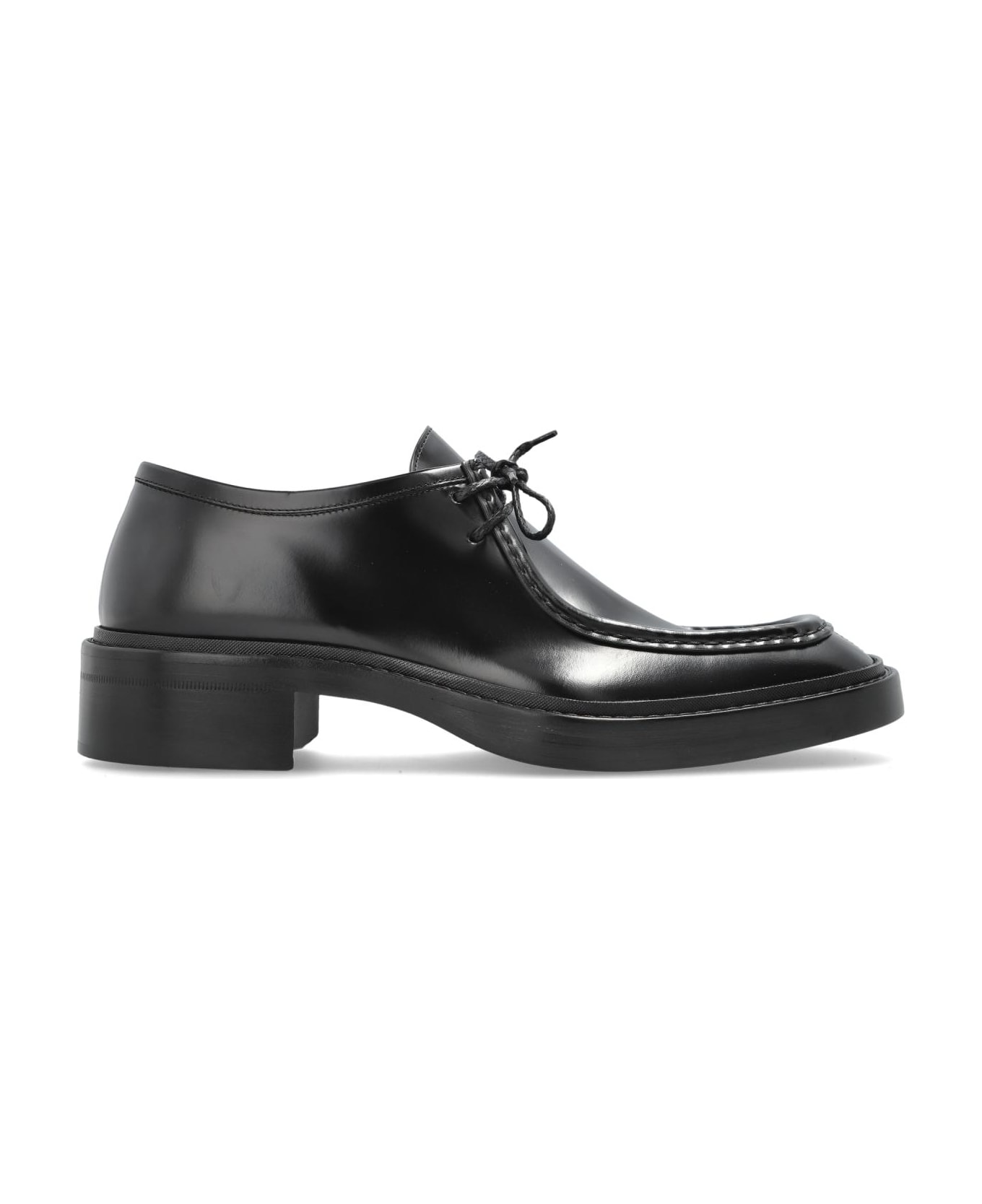 Saint Laurent Leather Shoes 
new Bourbon
 - BLACK