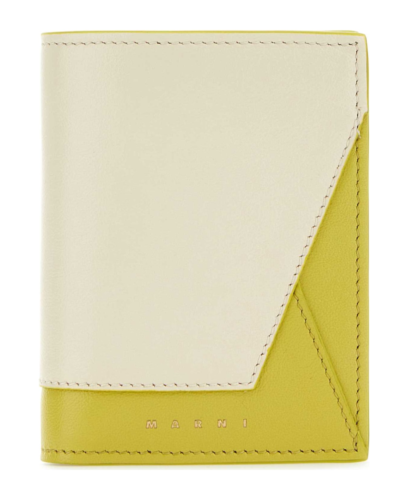 Marni Two-tone Leather Wallet - TALCLIGHTLIME 財布