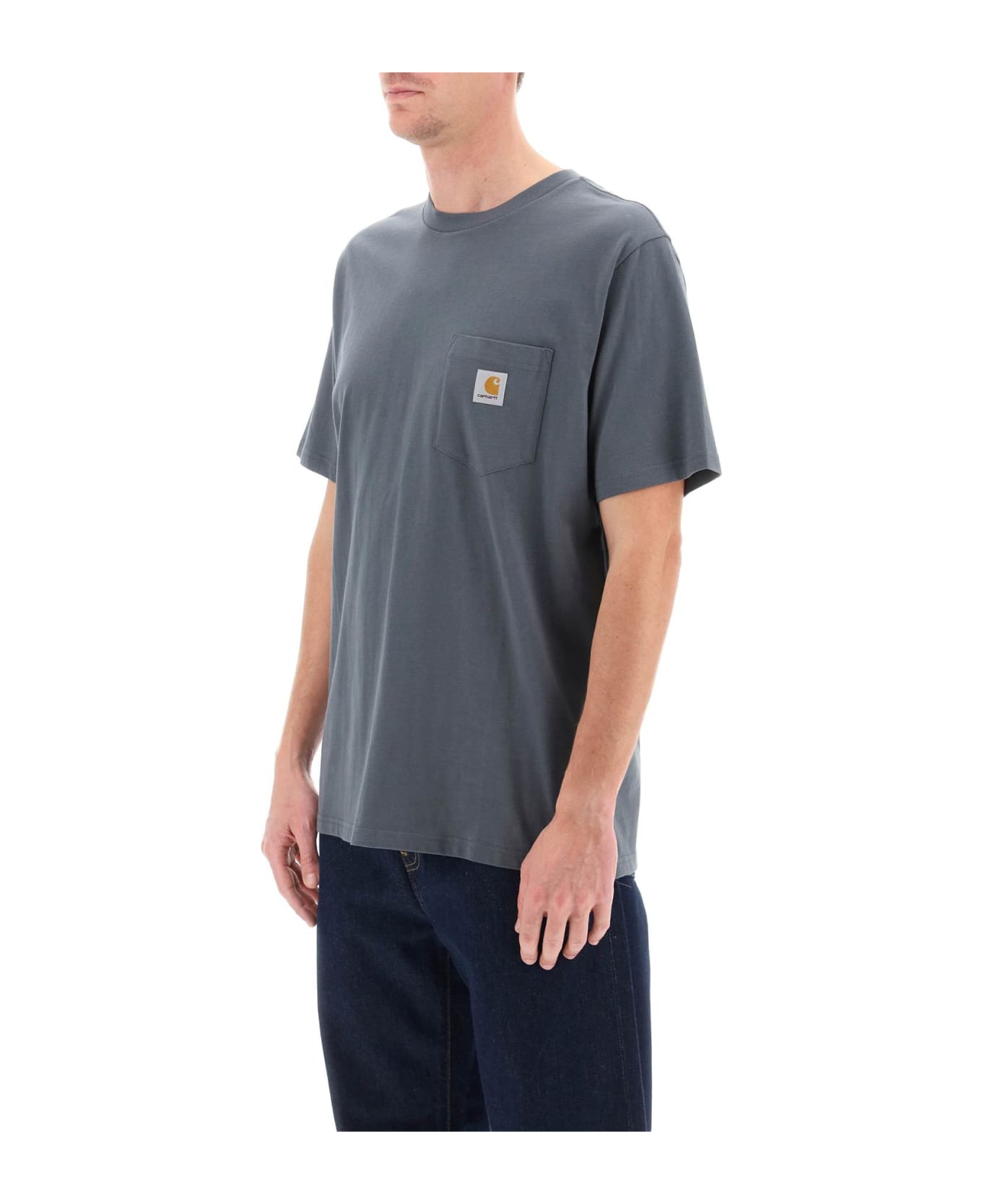 Carhartt T-shirt With Chest Pocket - JURA (Grey)