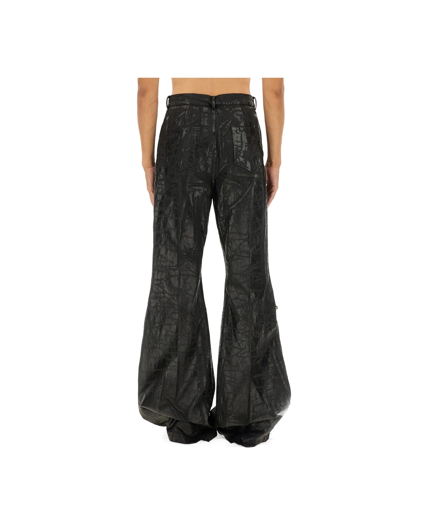 Rick Owens Denim "bolans" Pants - BLACK
