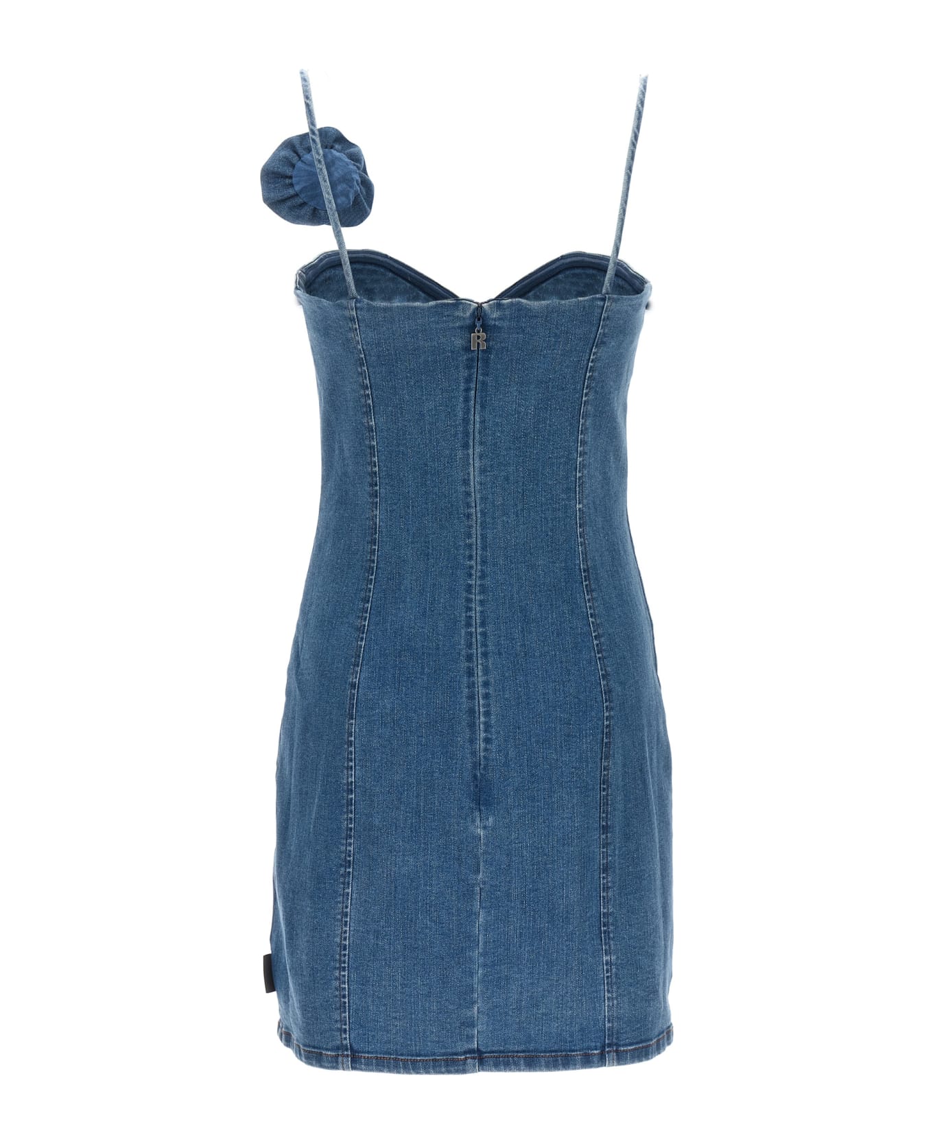 Rotate by Birger Christensen Short Flower Dress - Blue