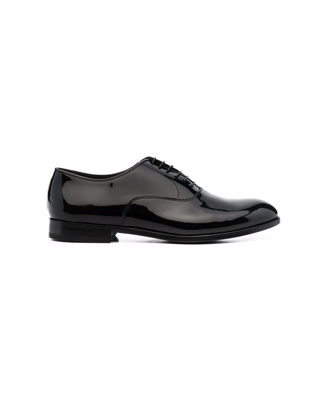 Doucal's Oxford Lace Up Shoes - Black