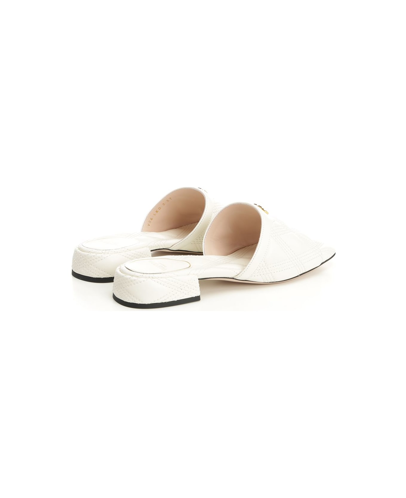 Valentino Garavani 'quiltie 67' Slide Sandal - Ivory