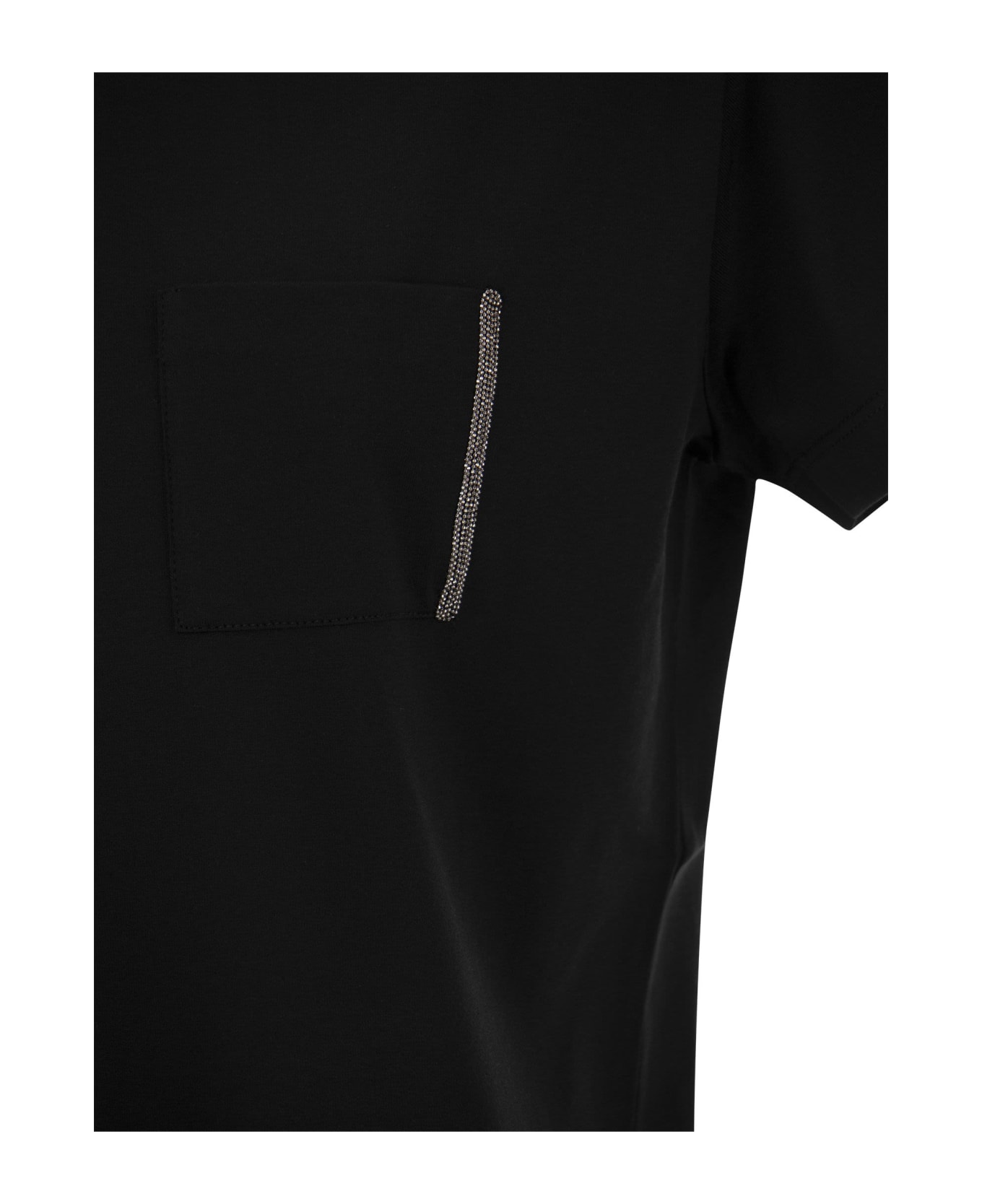 Fabiana Filippi Organic Cotton Jersey T-shirt - Black Tシャツ