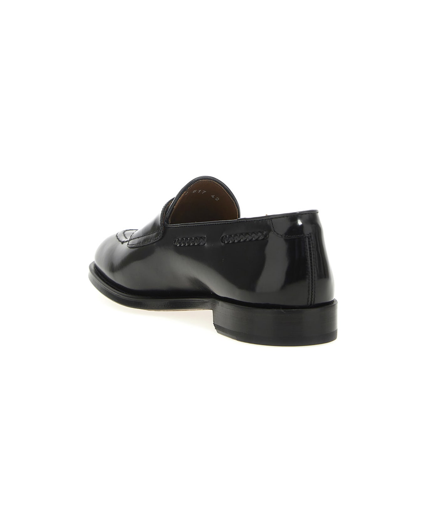 Doucal's Leather Monk-strap Shoes - BLACK